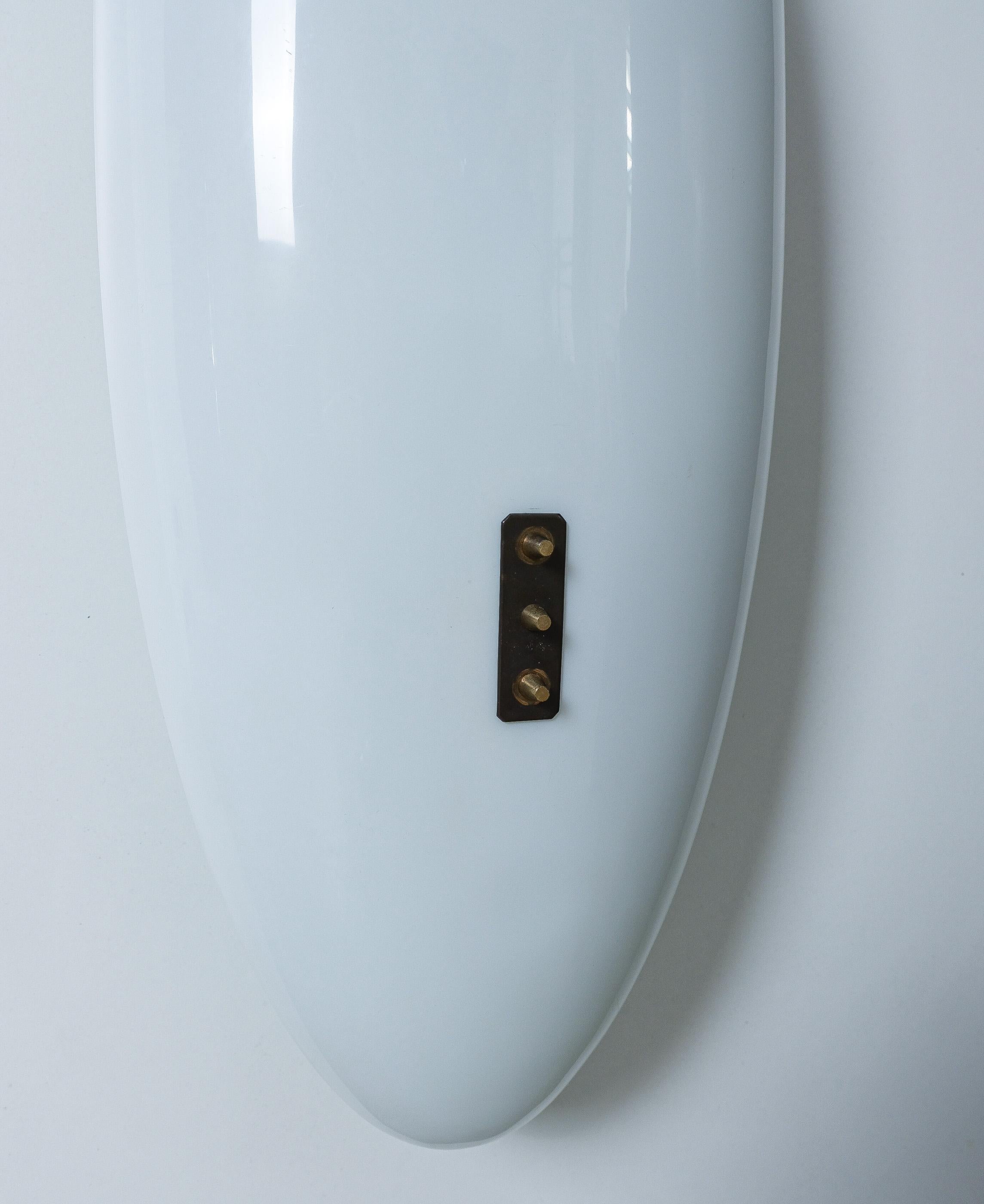 Plafonnier encastré Angelo Lelii en laiton Lucite, Italie 1960 Bon état - En vente à Vienna, AT