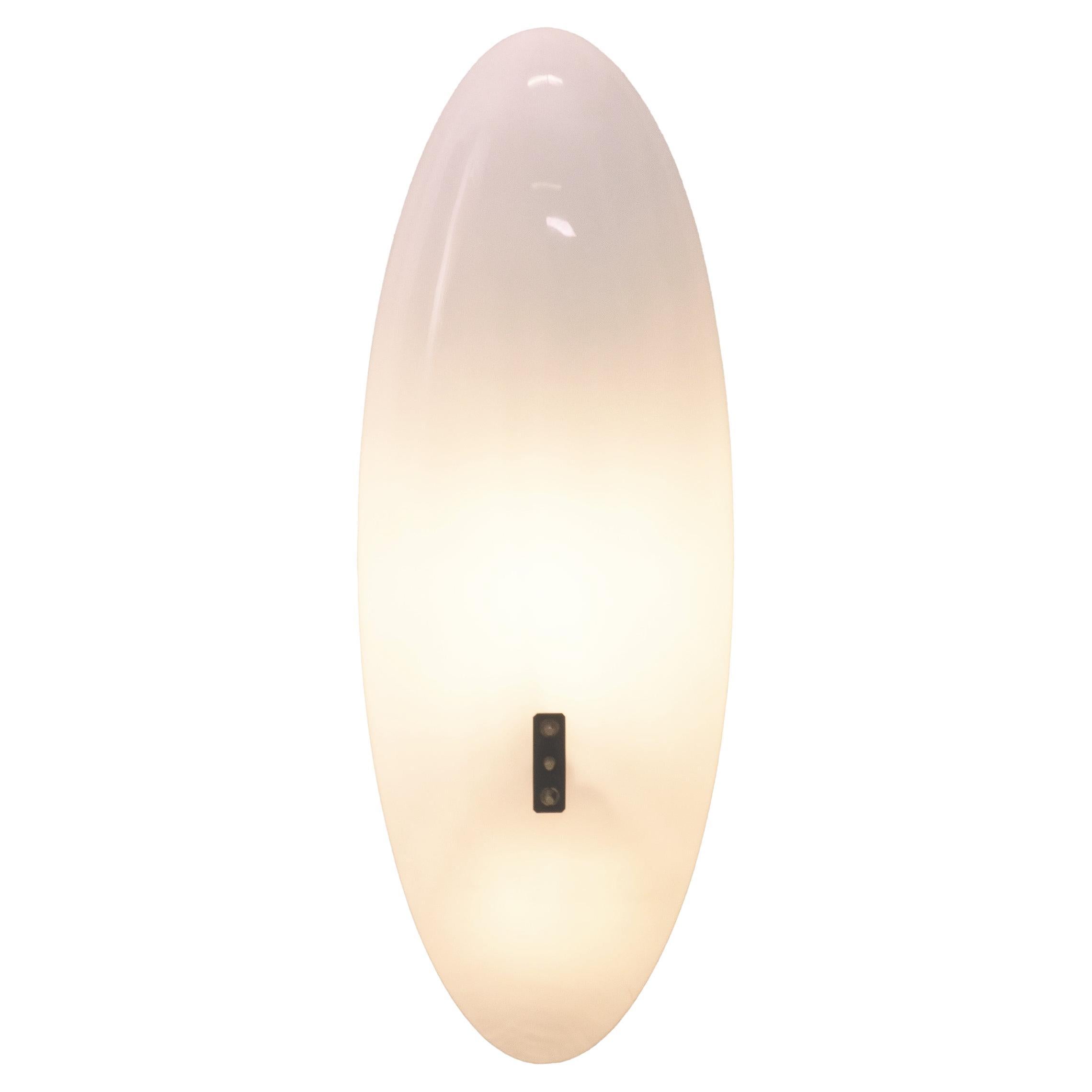 Lámpara de techo estilo empotrable Angelo Lelii Lucite Brass, Italia 1960