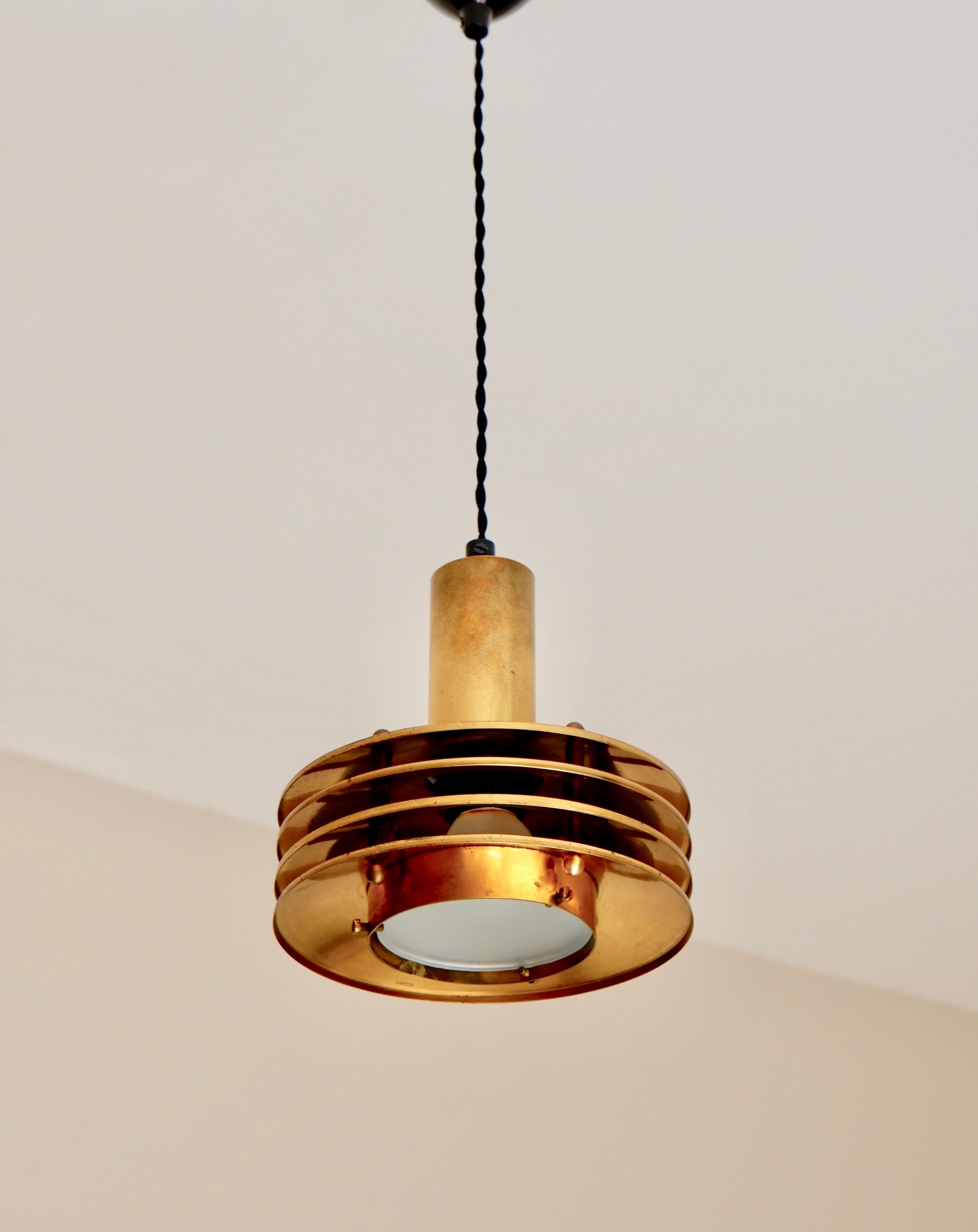 Ceiling light in brass designed by Kari Ruokonen circa 1960. 4