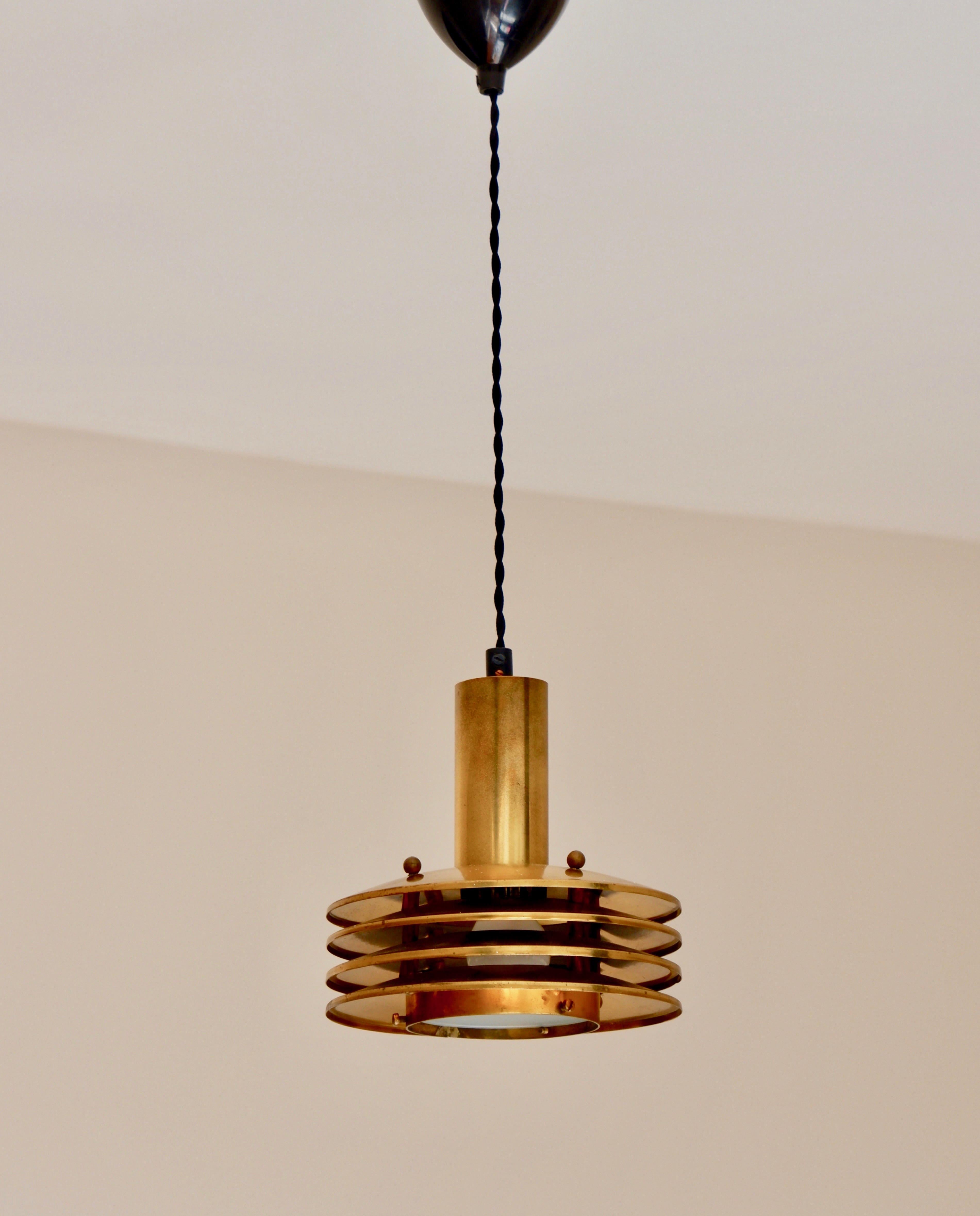 Ceiling light in brass designed by Kari Ruokonen circa 1960. 5