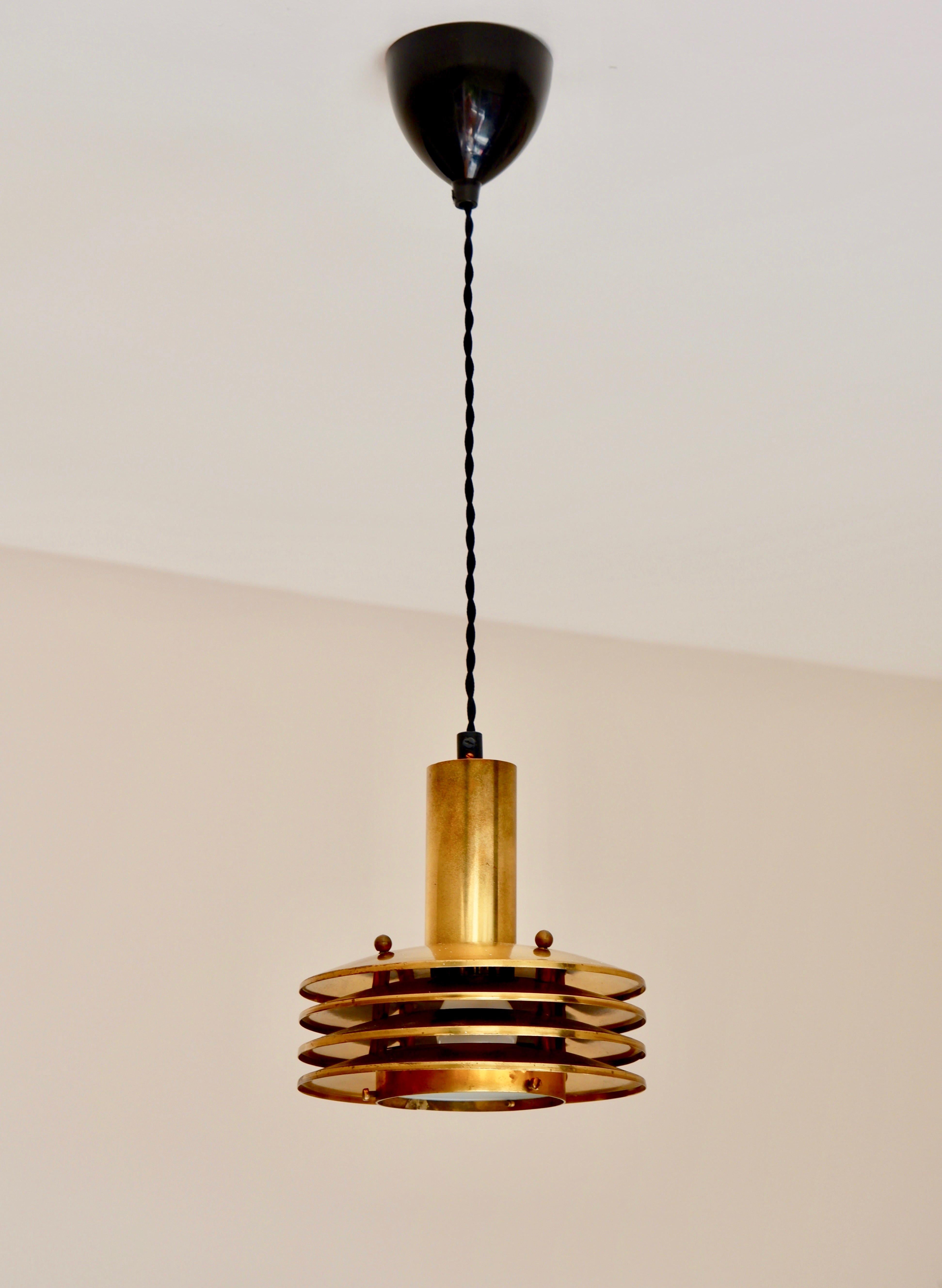 Ceiling light in brass designed by Kari Ruokonen circa 1960. 7