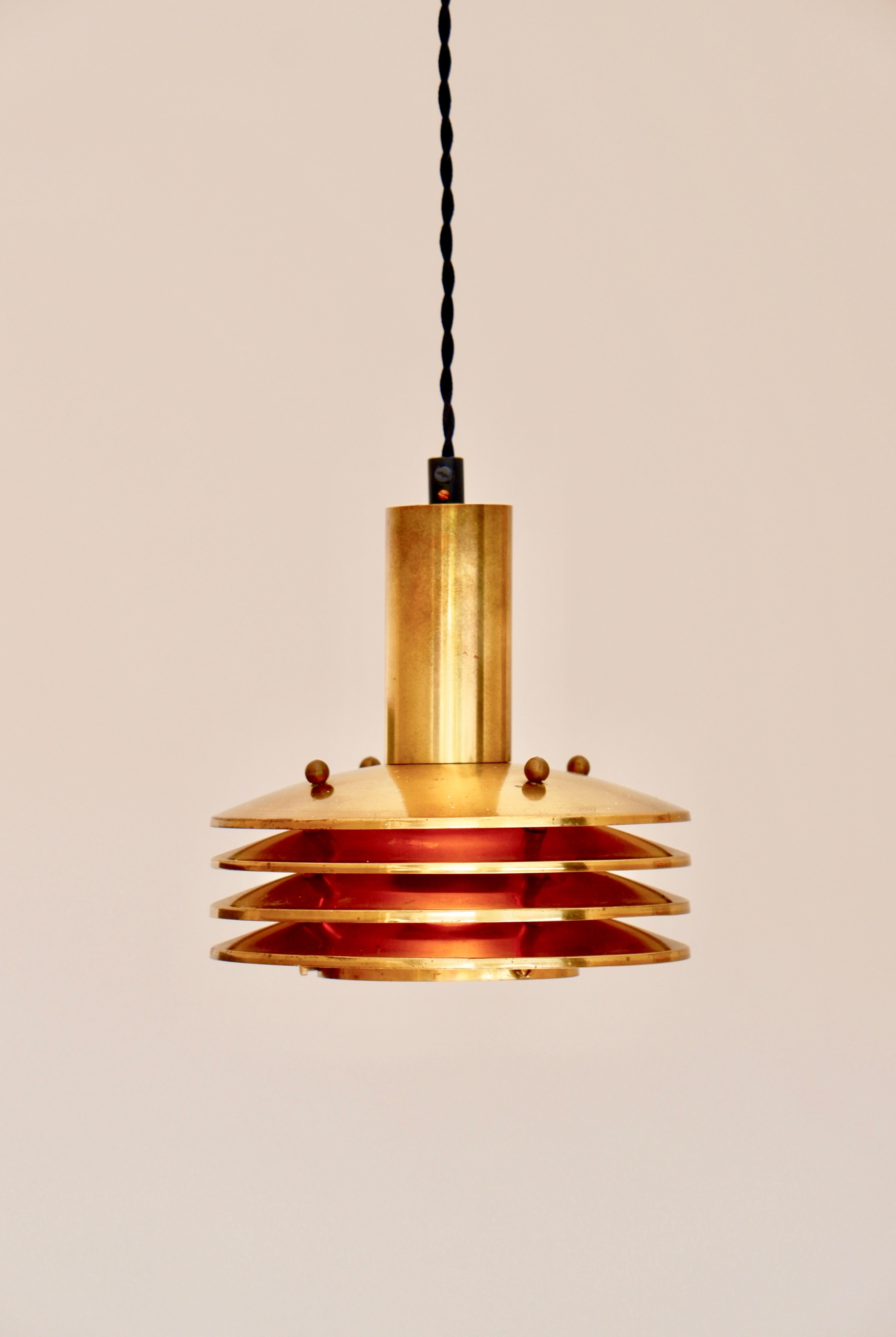 Ceiling light in brass designed by Kari Ruokonen circa 1960. 9
