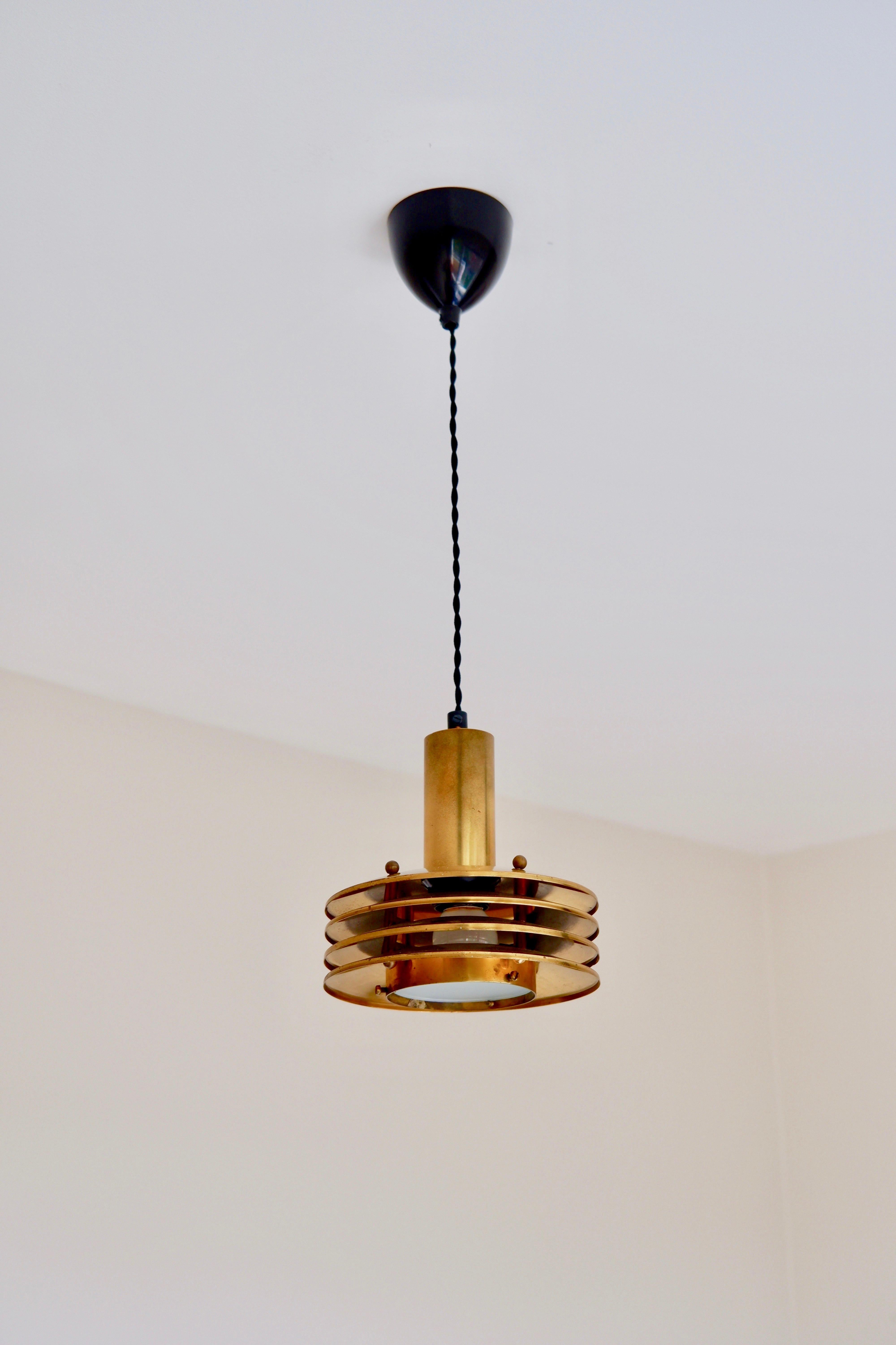 Ceiling light in brass designed by Kari Ruokonen circa 1960. 2