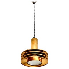 Retro Ceiling light in brass designed by Kari Ruokonen circa 1960.