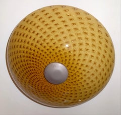 Ceiling light in Murano and chrome, style Art Deco