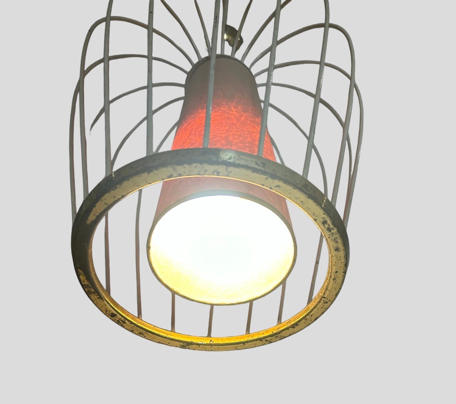 20th Century ceiling light in the manner of Jean Royére  For Sale