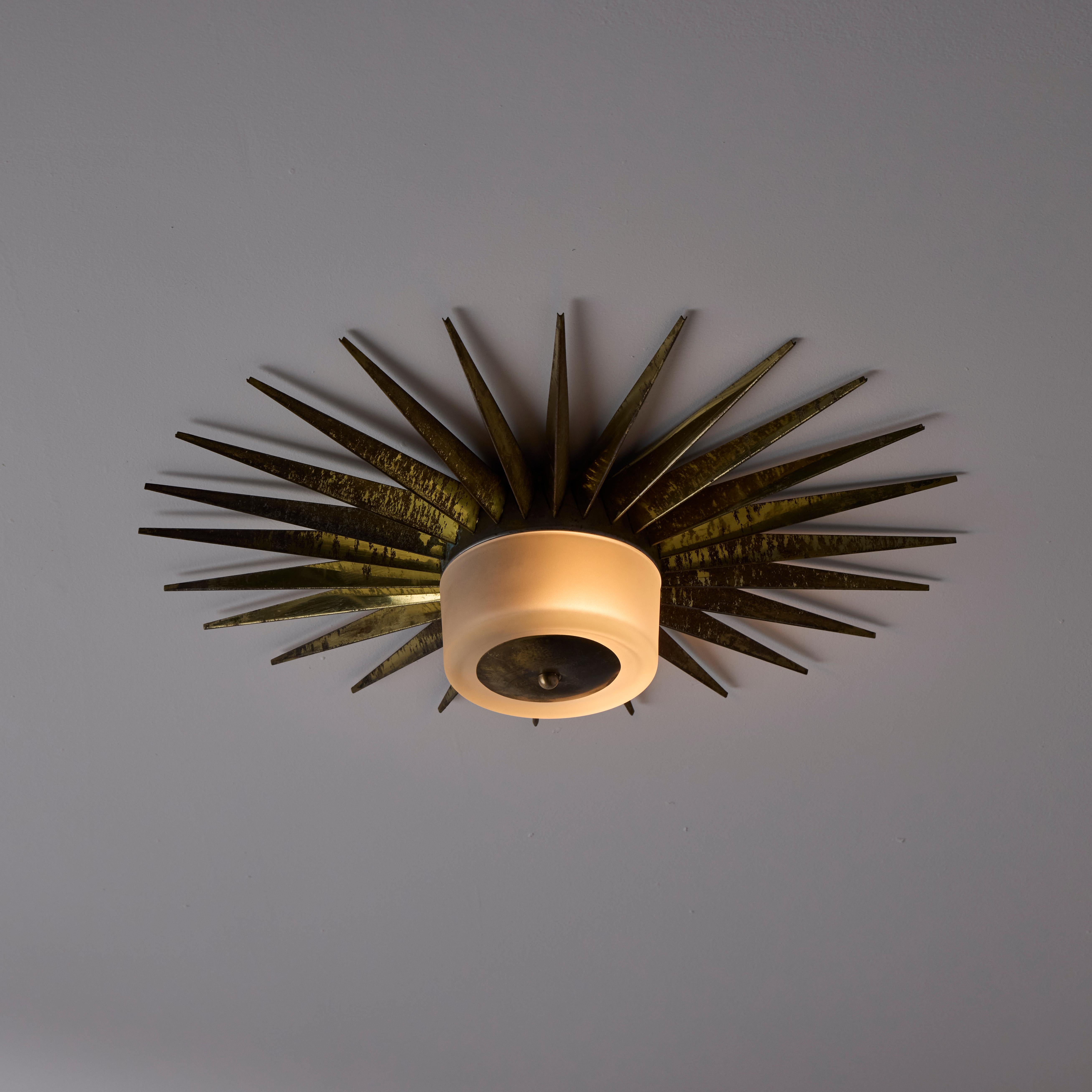 Italian Ceiling Light In The Style of Arredoluce For Sale