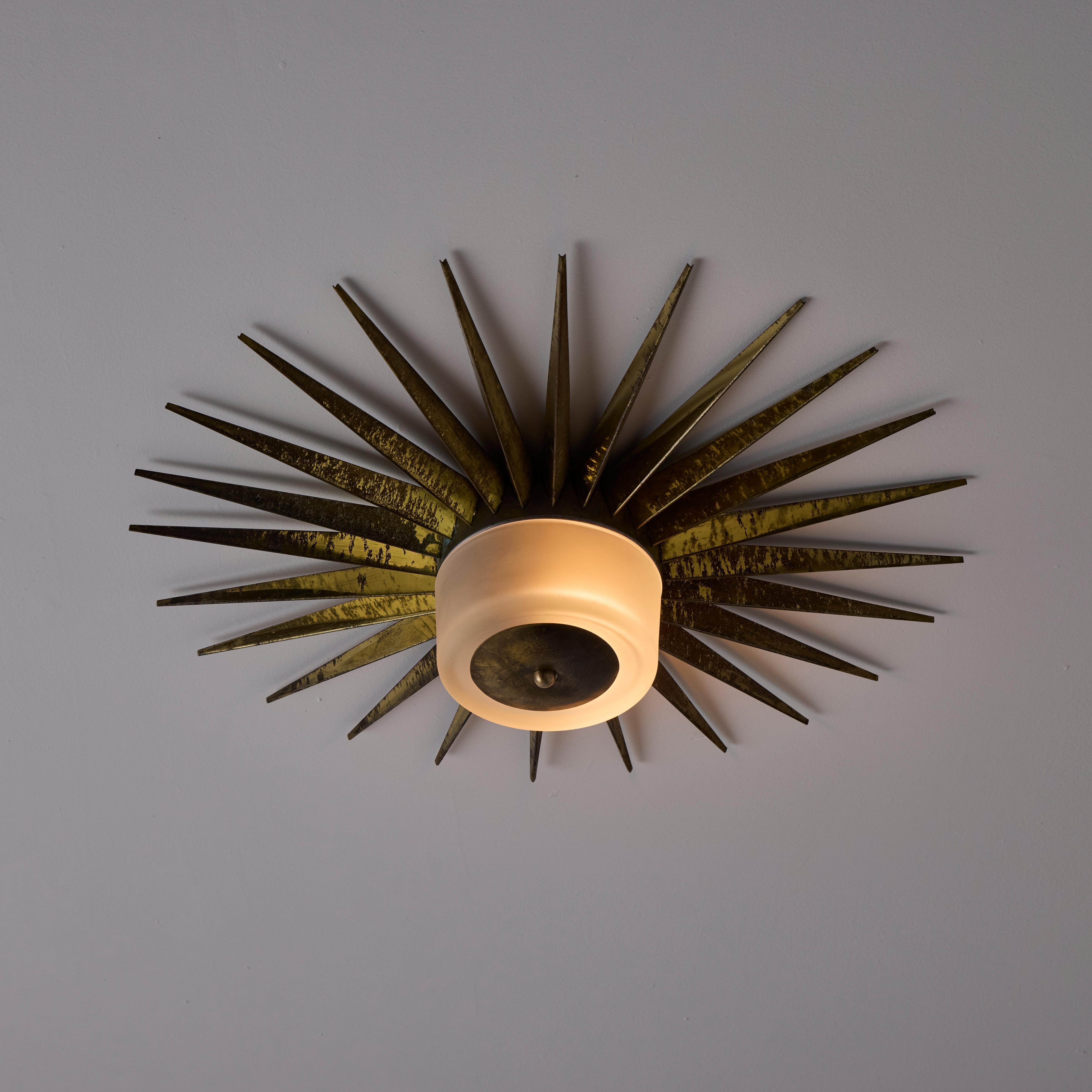 Ceiling Light In The Style of Arredoluce In Good Condition For Sale In Los Angeles, CA
