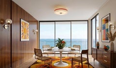 CEILING LIGHT, Italian style, 1950