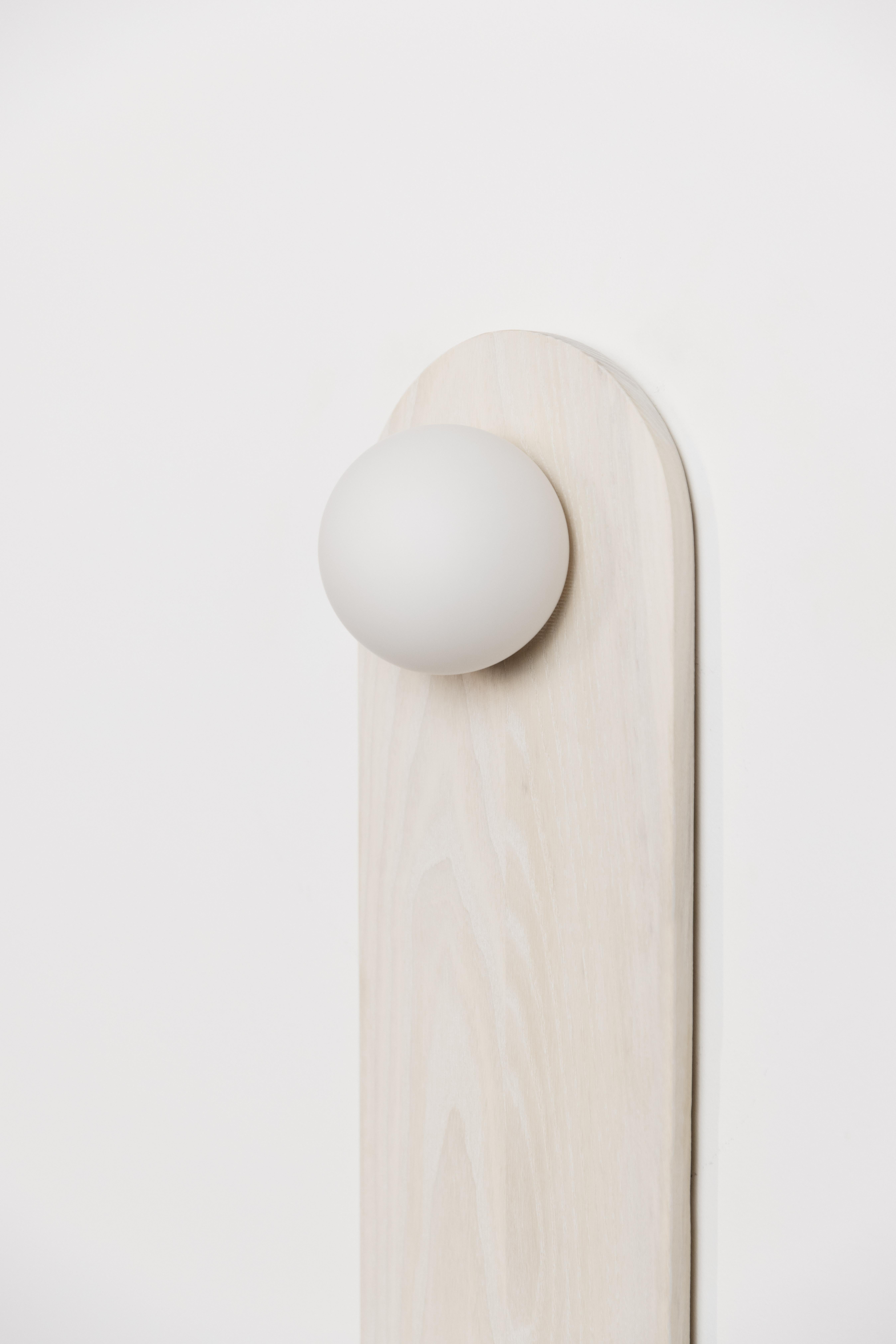 Modern Tablet 36 Wood Wall Sconce For Sale