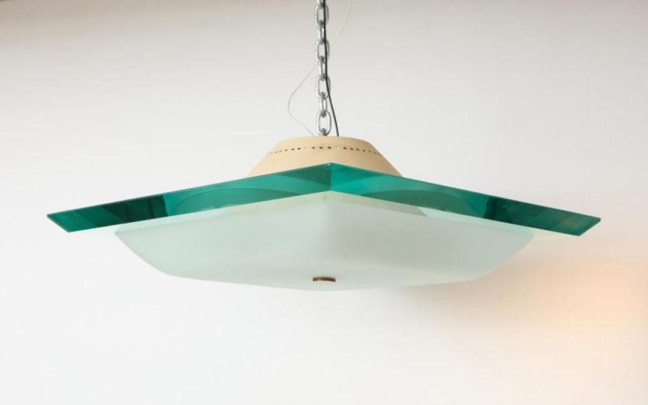 Mid-20th Century Ceiling Light, Model #1990 by Max Ingrand for Fontana Arte