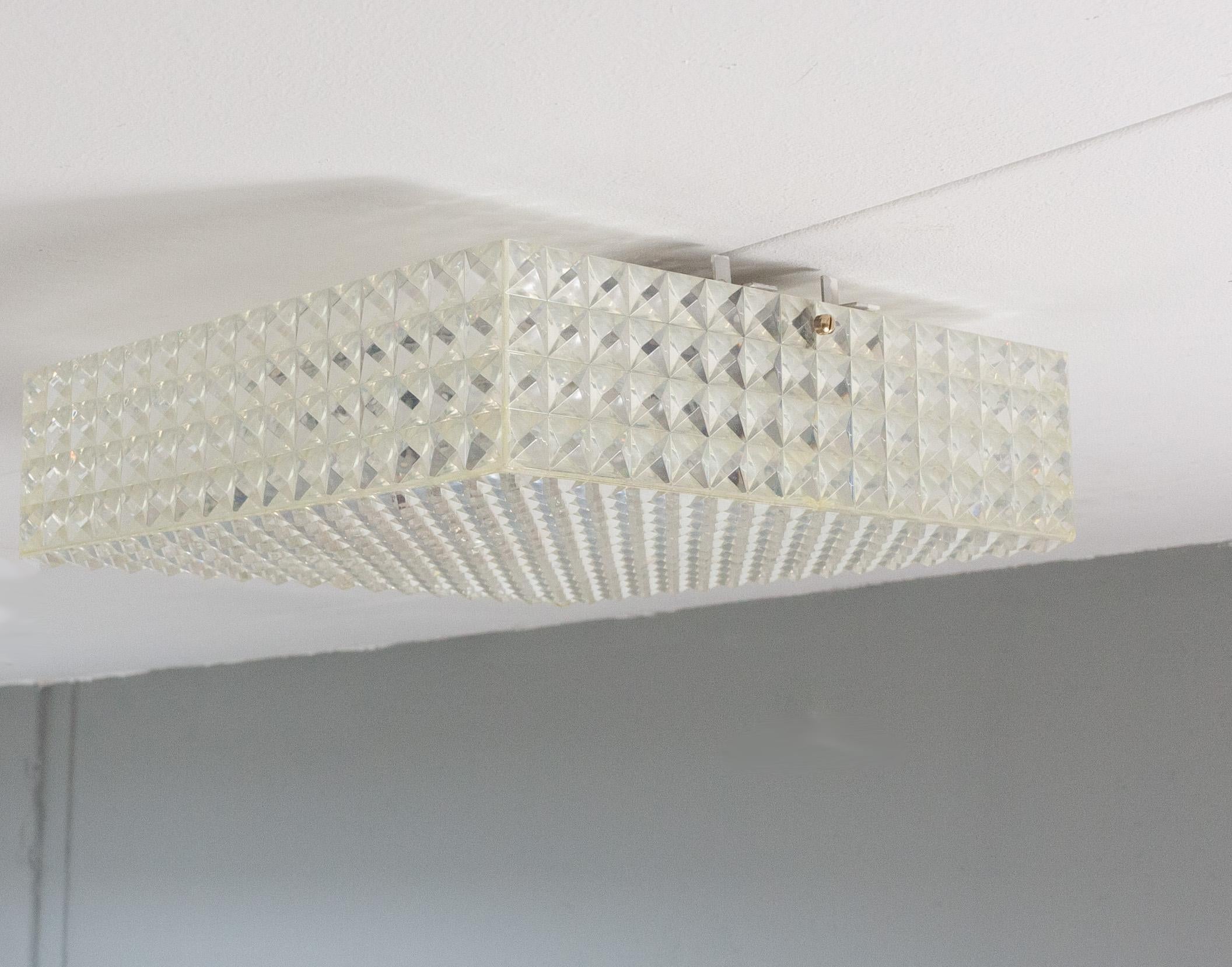 Mid-Century Modern Ceiling Light Model Diamant by Aloys Gangkofner for Erco, 1970s