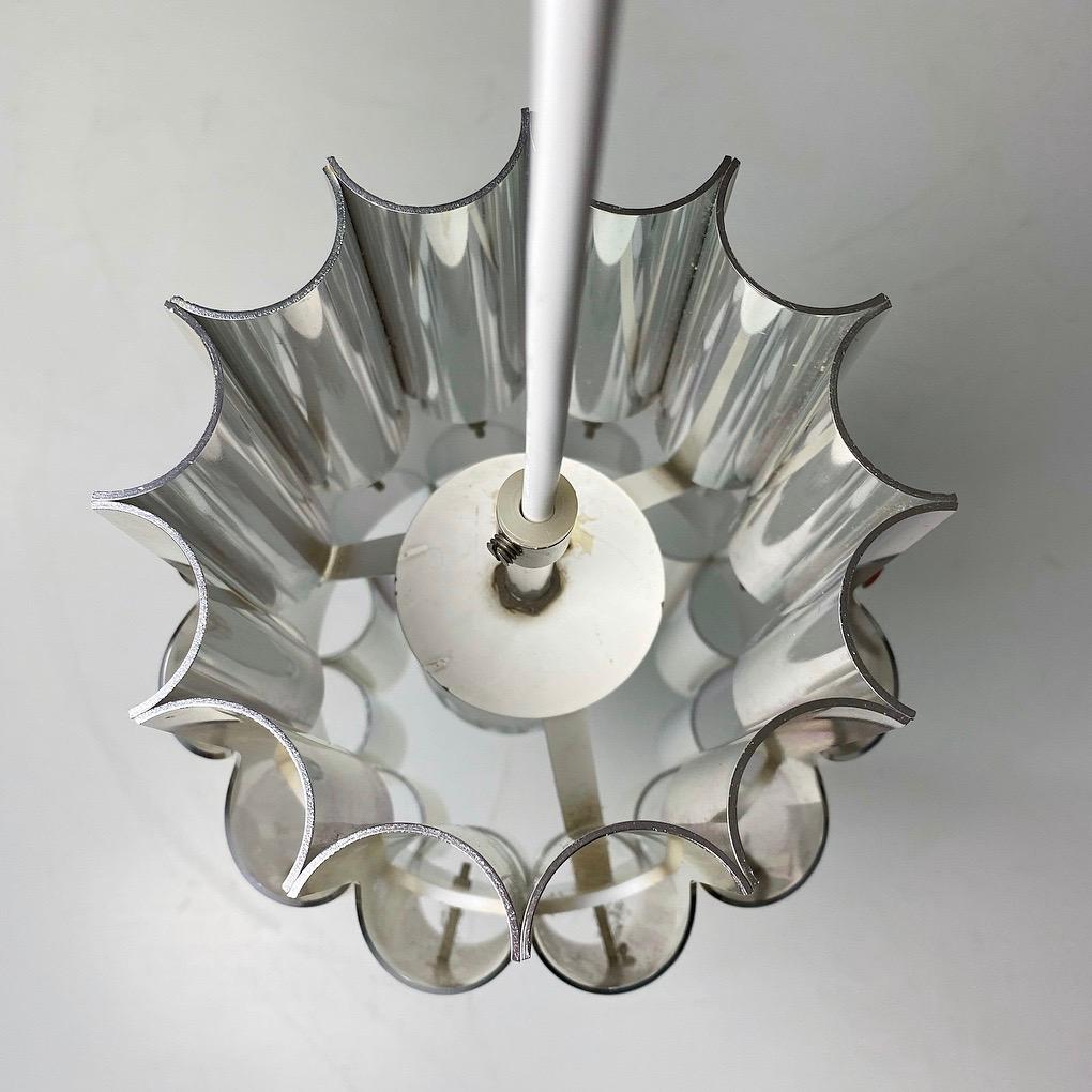 Bent Karlby was truly a man who knew how to design amazing lights. This is - in our opinion - the crown jewel of Danish lighting design by Bent Karlby for Lyfa, Denmark, 1970.

This beautiful and elegant PAN ceiling light is a rare as it comes