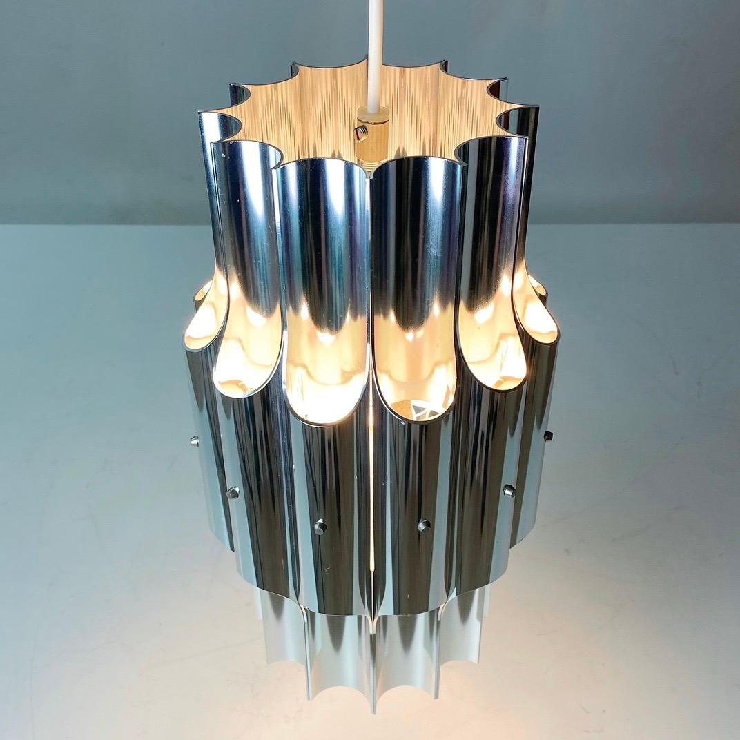 Scandinavian Modern Ceiling Light Pan by Bent Karlby for Lyfa, Denmark, 1960s