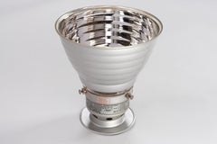 Ceiling Light with a small Mercury Glass Shade by Zeiss Ikon