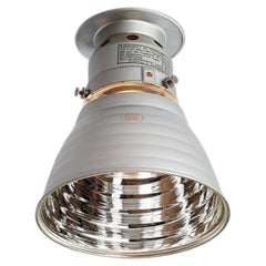 Ceiling Light with a small Mercury Glass Shade by Zeiss Ikon