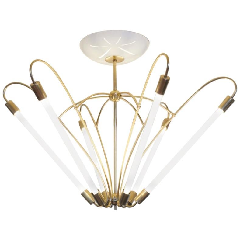 Ceiling Light with Light Tubes KARL, 1950s For Sale