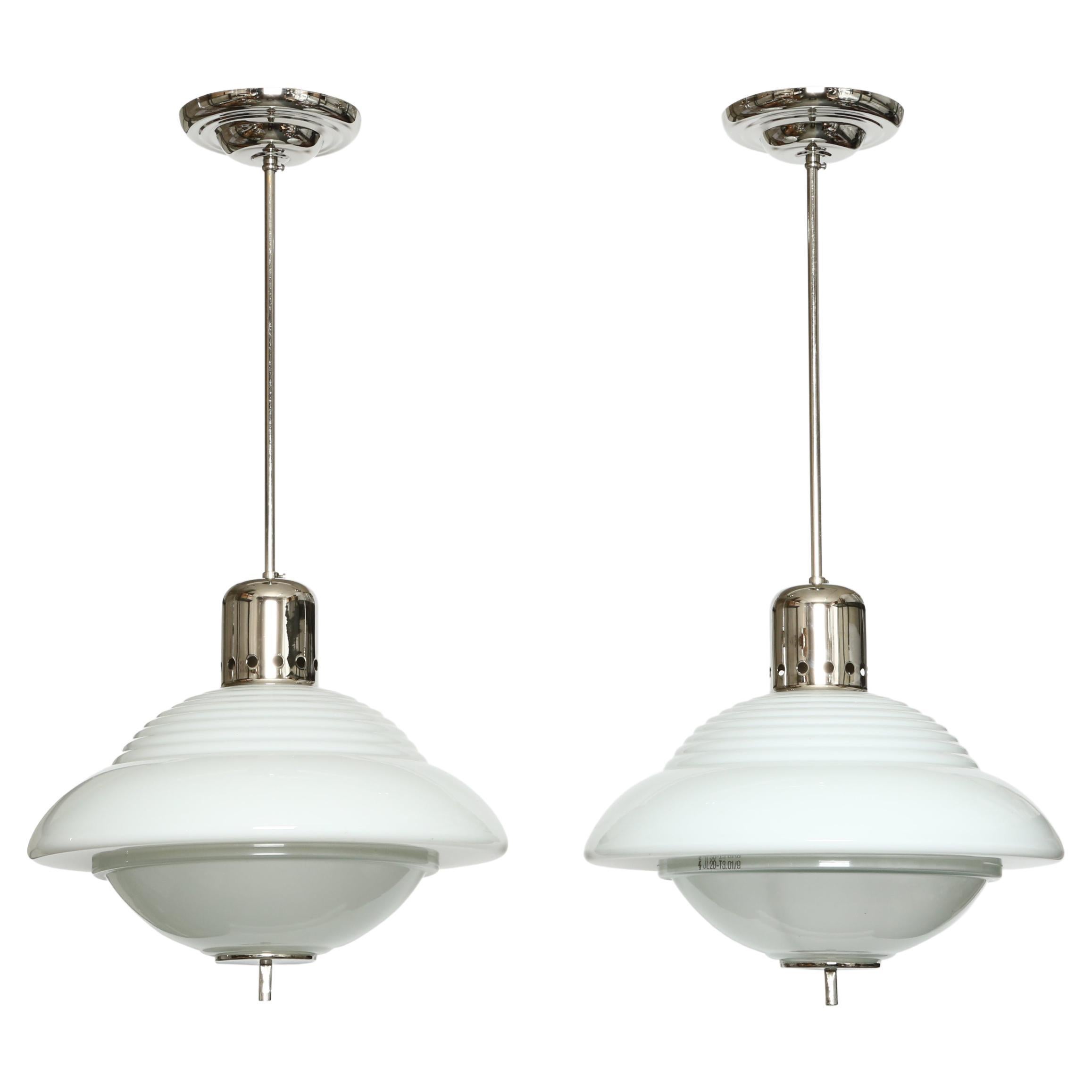Ceiling lights by Siemens, a pair For Sale