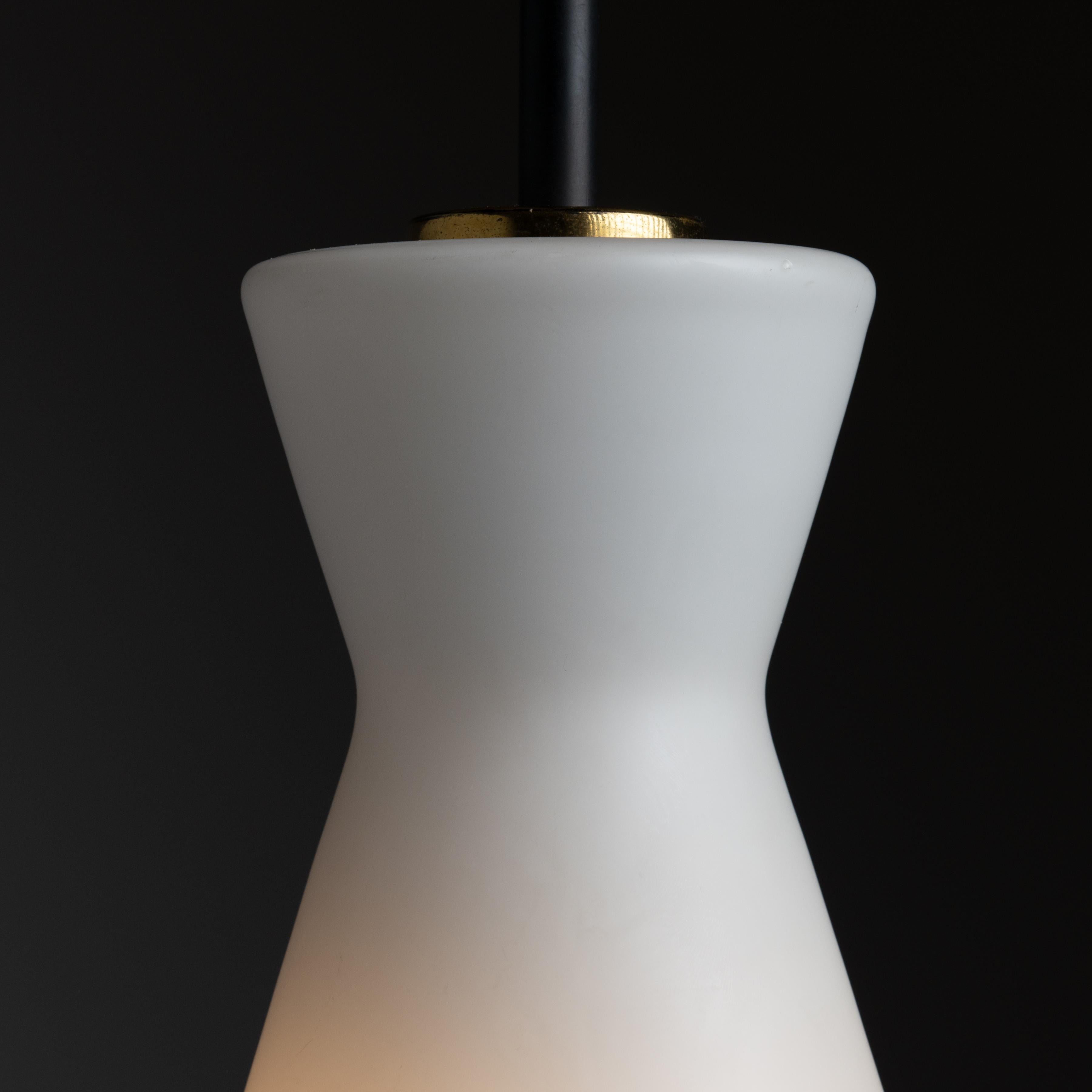 Enameled Single Ceiling Light by Stilnovo For Sale