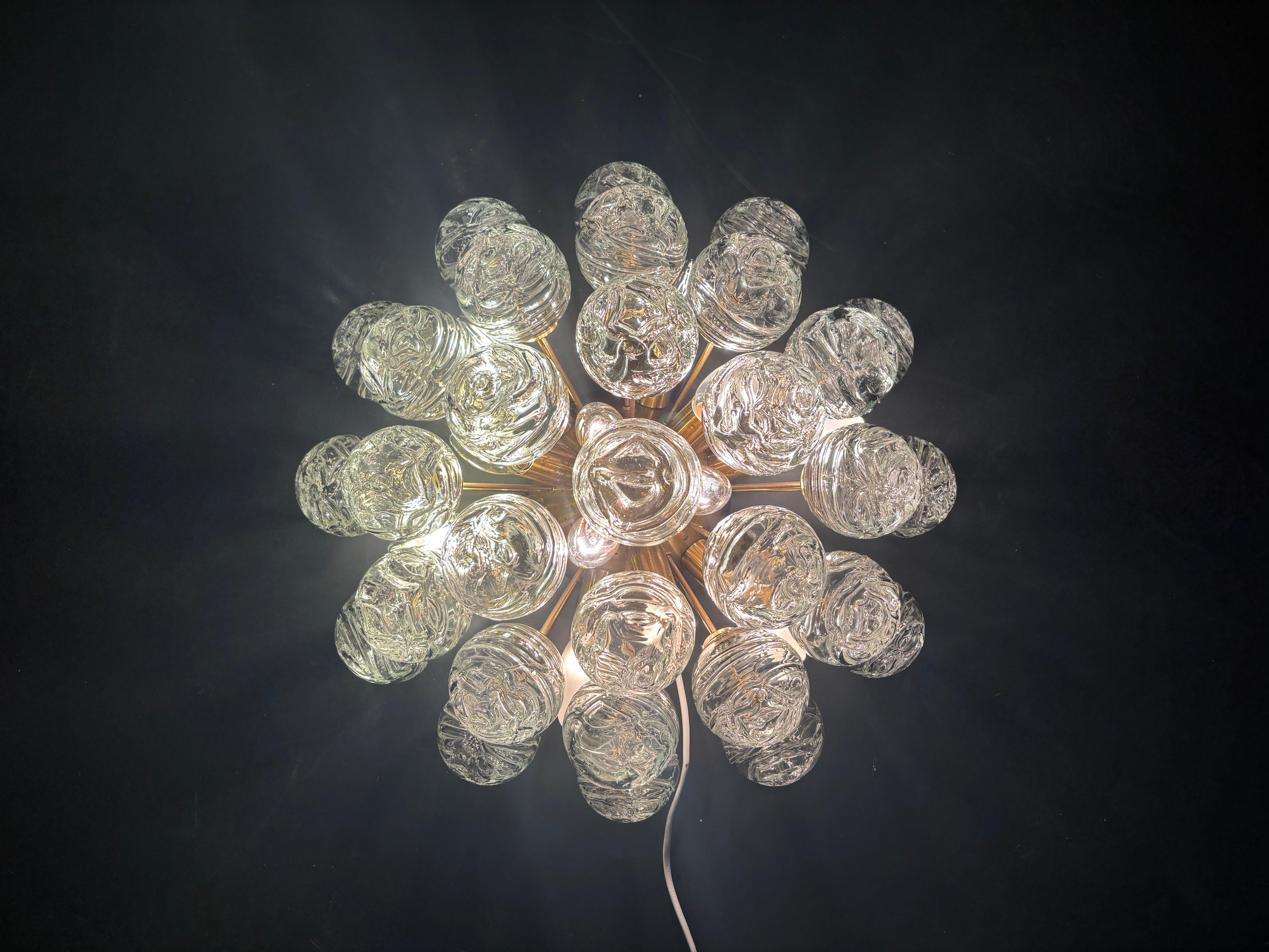 Sputnik-Schneekugel für Decke oder Wand aus Messing und Glas von Doria Leuchten (Deutsch) im Angebot