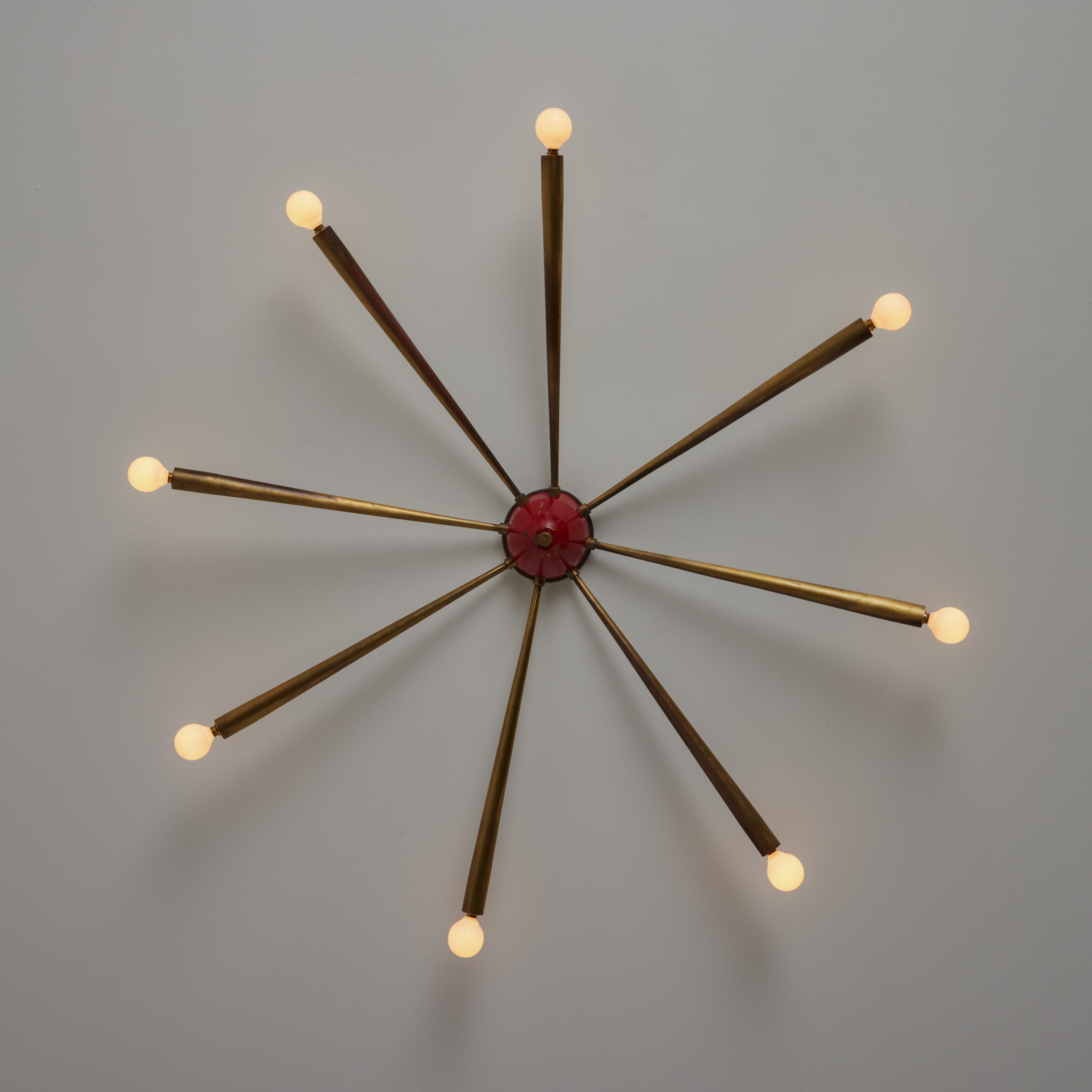Italian Ceiling or Wall Light Attributed to Oscar Torlasco  For Sale