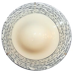 Ceiling or wall light, large dome, La Murrina, Murano, Circa 1970