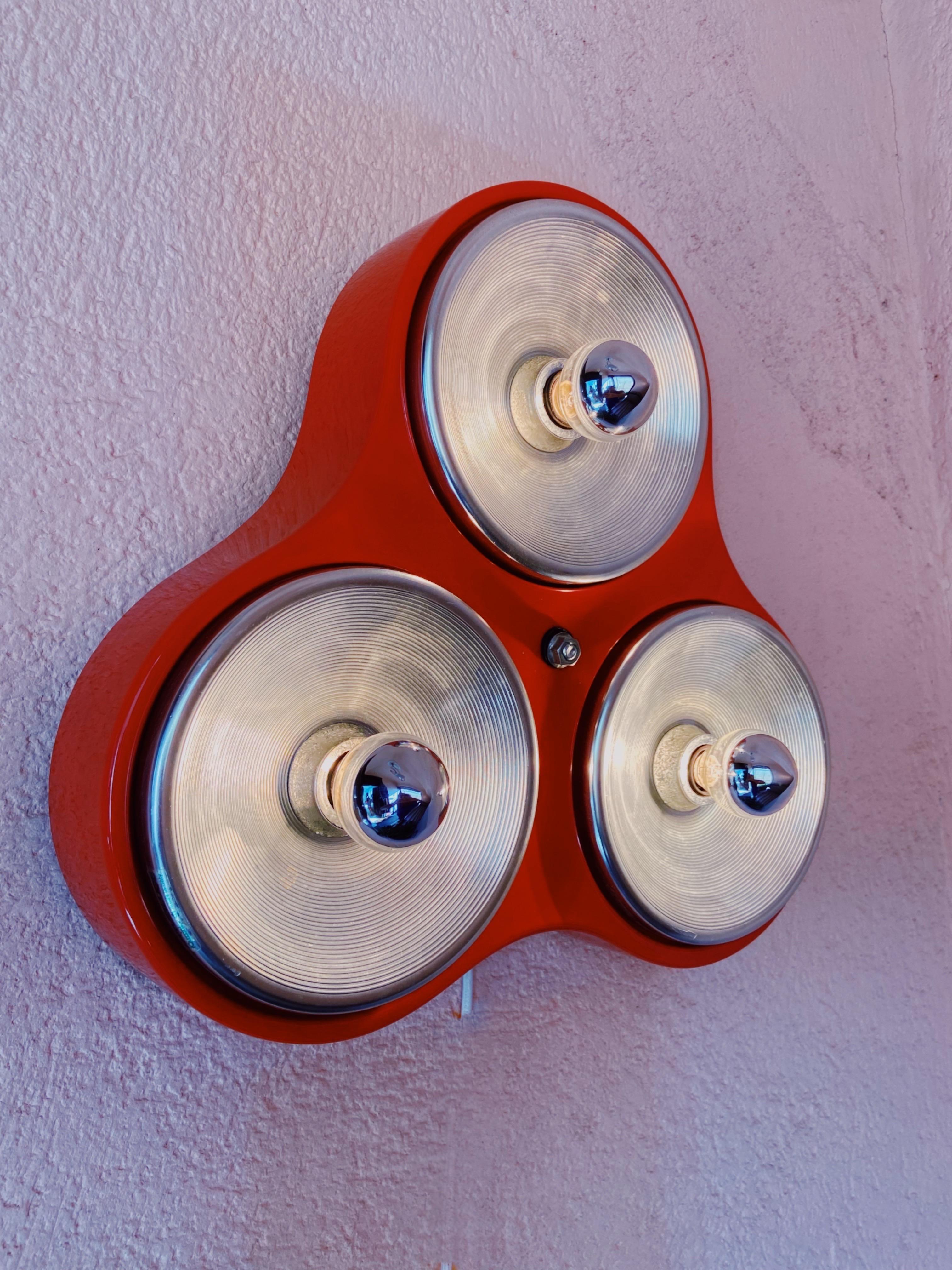 Mid-Century Modern Ceiling or Wall Light Model 5032, Made by Harvey Guzzini for Harveiluce For Sale