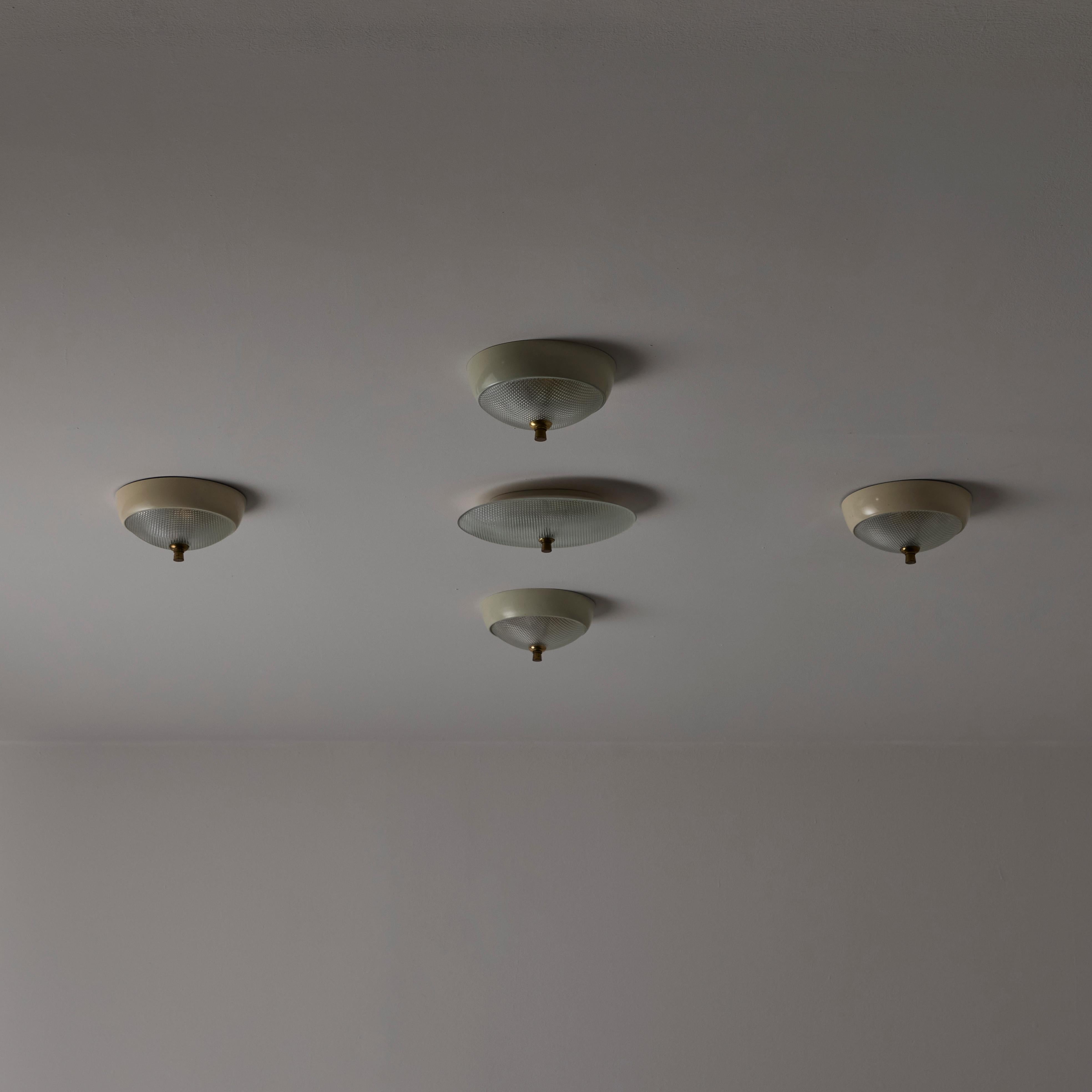 Enameled Three Ceiling or Wall Lights by Lumi For Sale