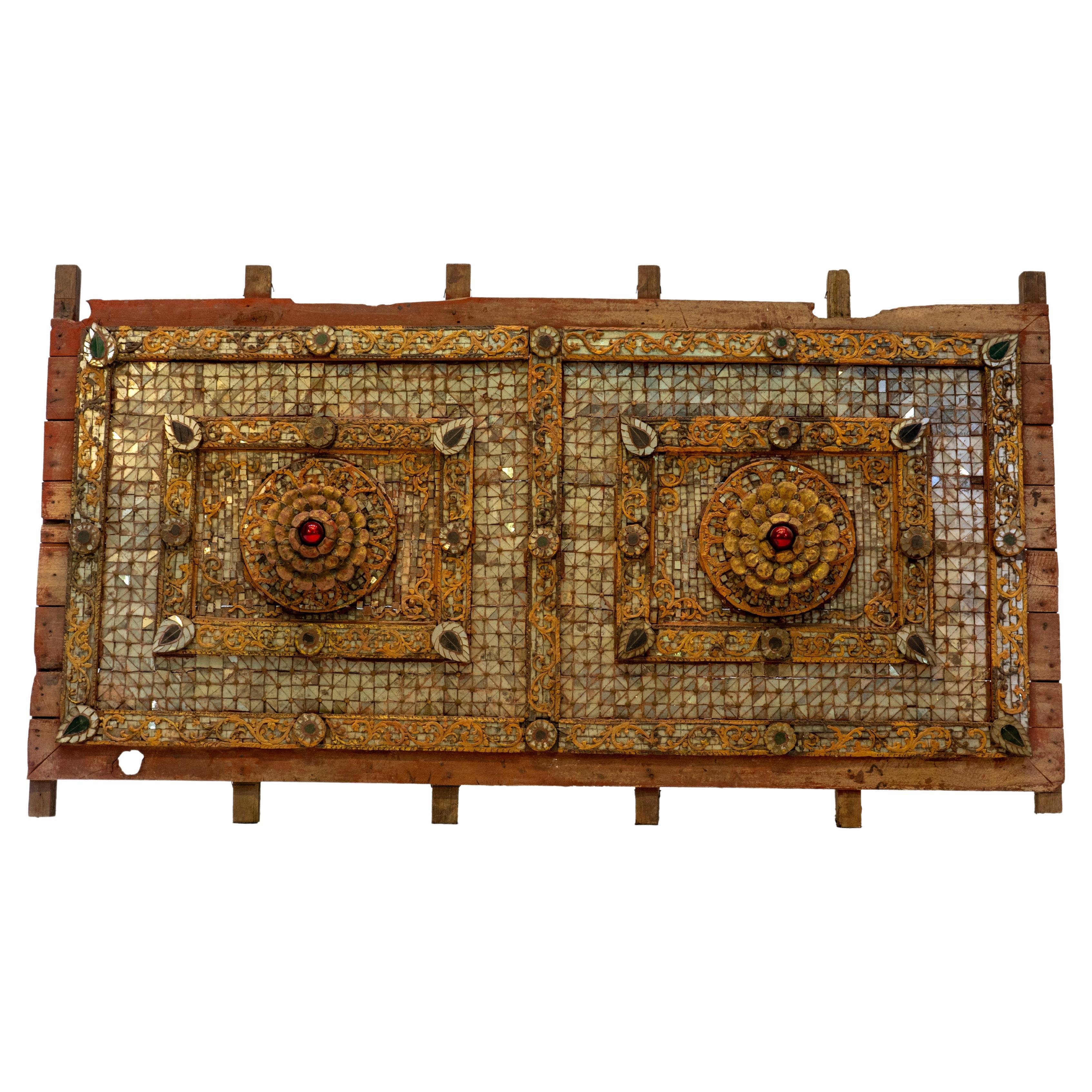 Ceiling Panel with Colored Glass Tesserae Design