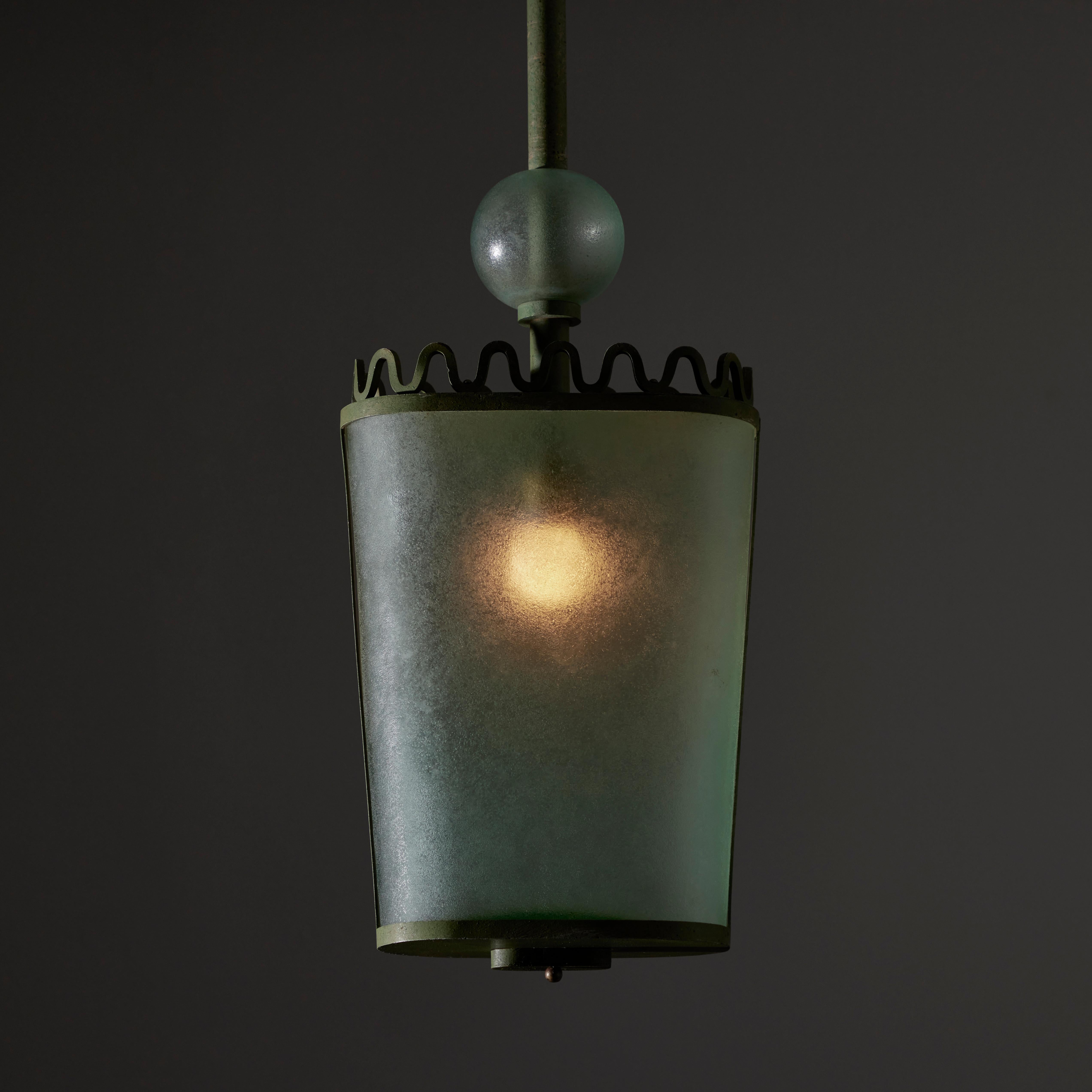 Patinated Ceiling Pendant by Archimede Seguso for Seguso  