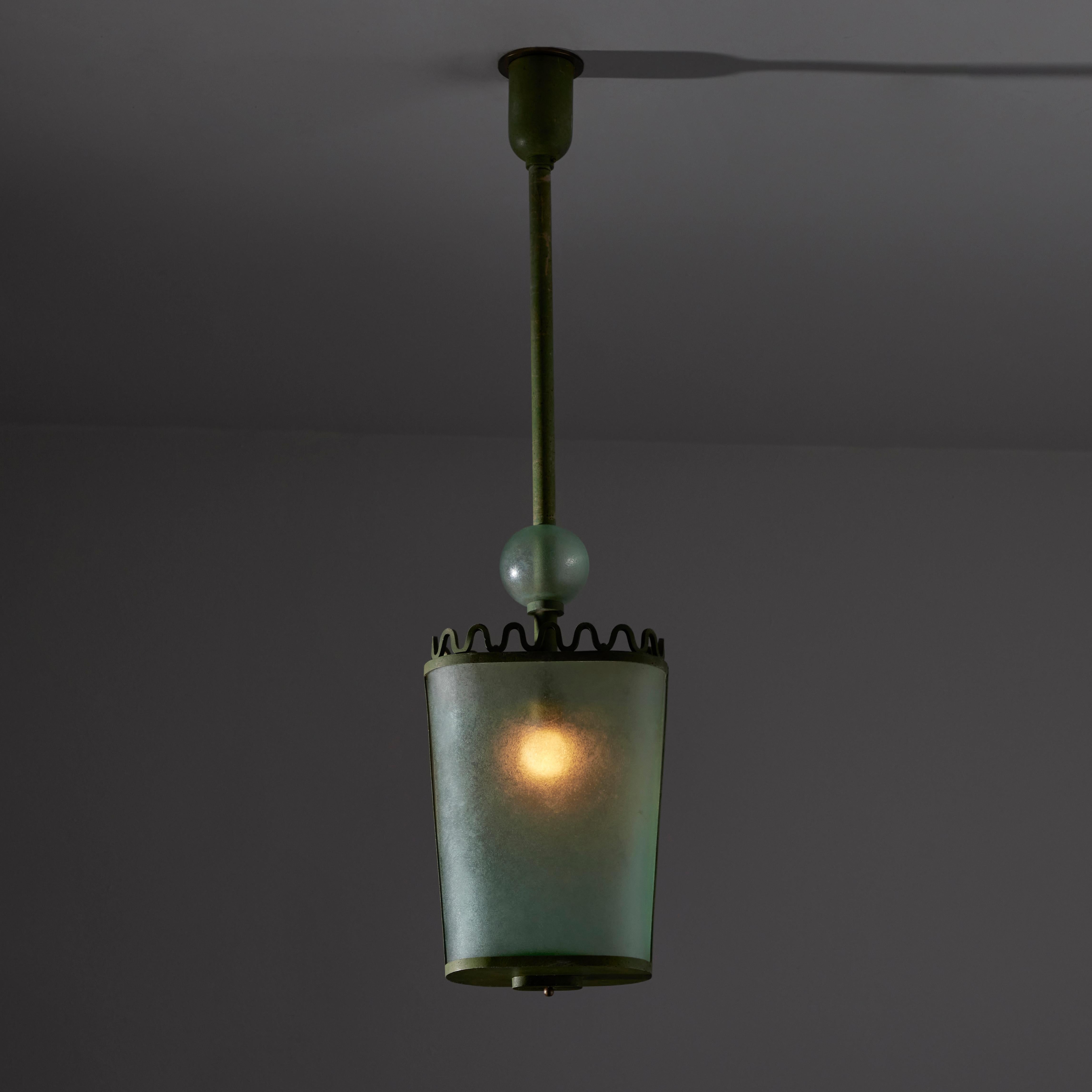 Brass Ceiling Pendant by Archimede Seguso for Seguso  