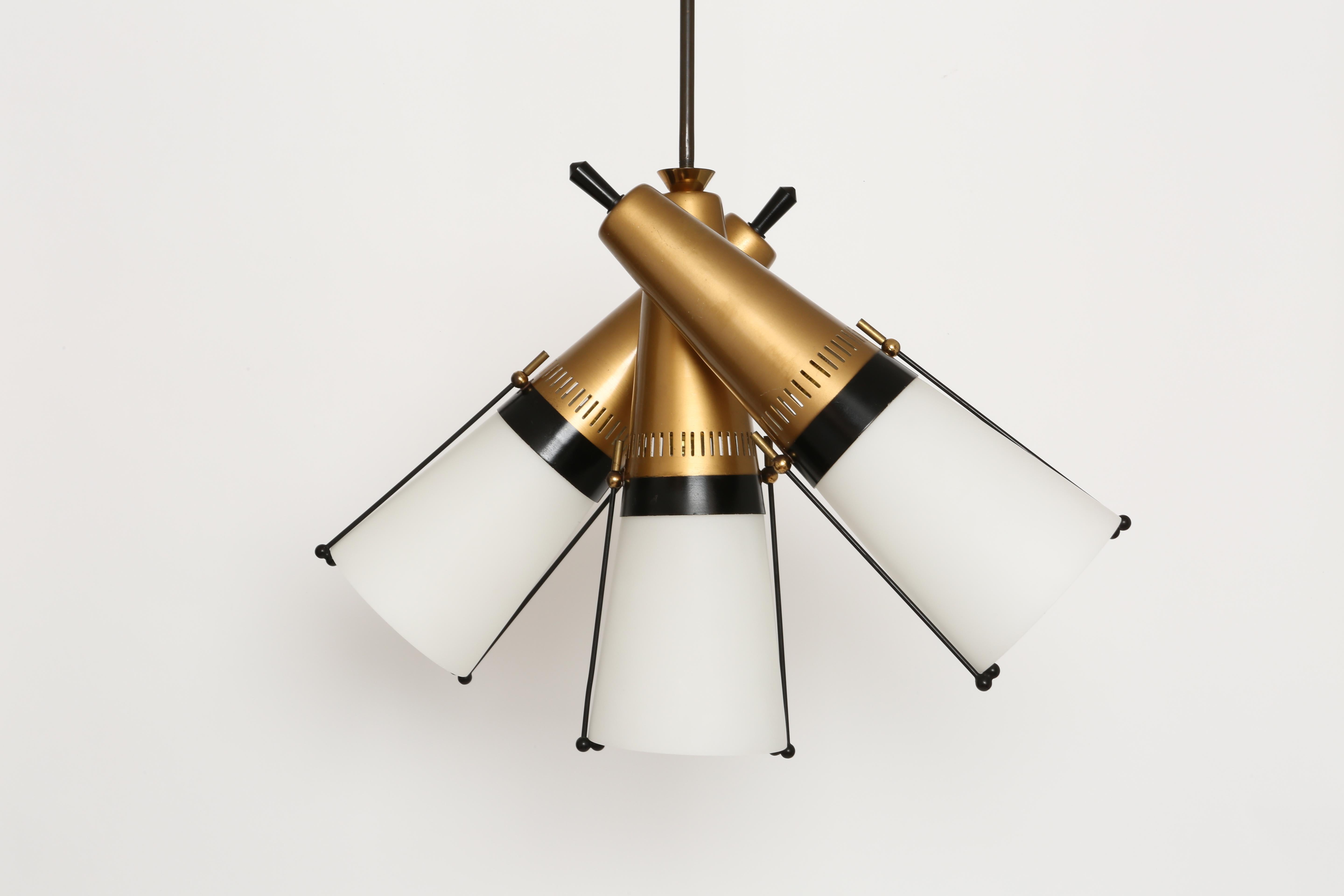 Mid-20th Century Ceiling Pendant by Lamperti For Sale