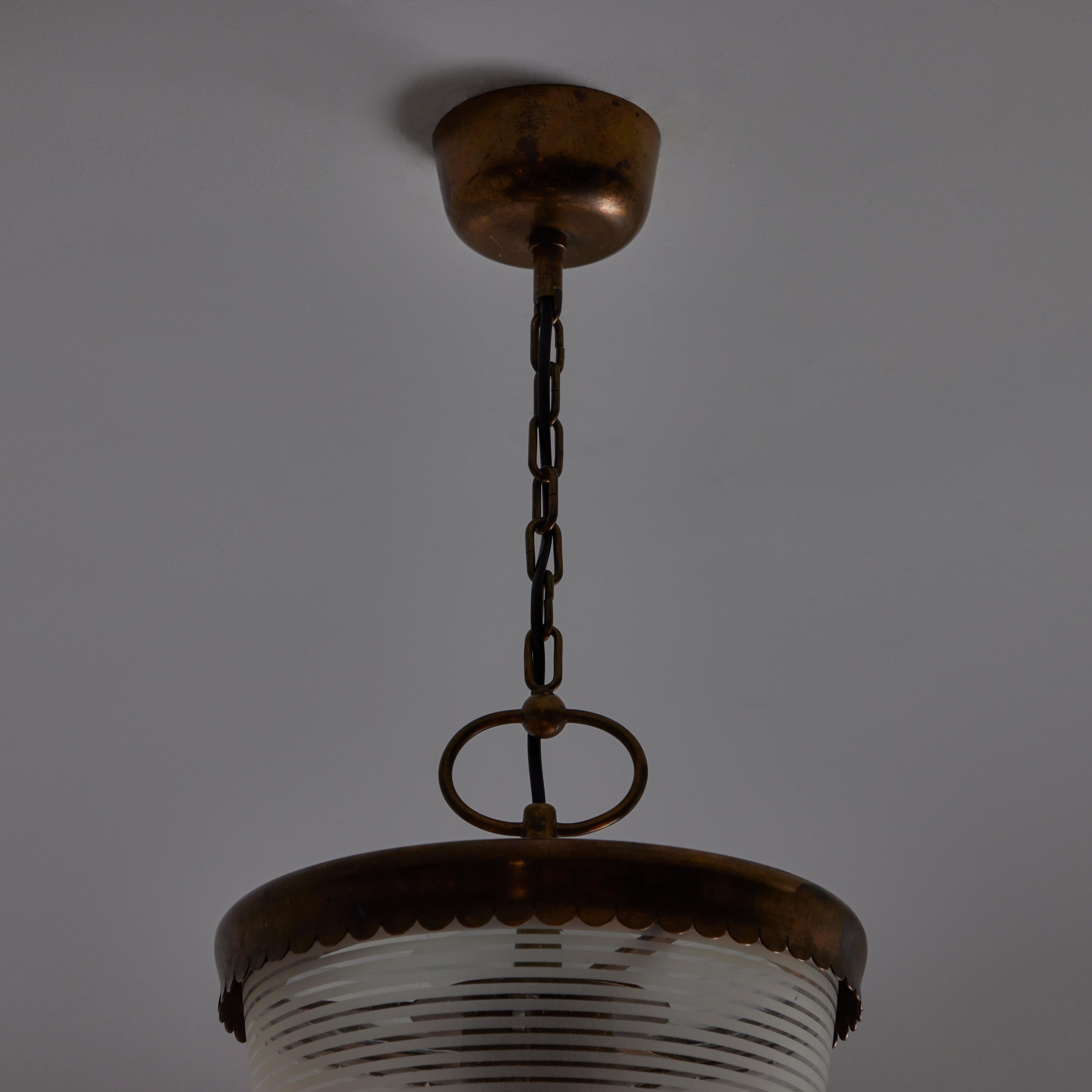 Ceiling Pendant by Pietro Chiesa for Fontana Arte In Good Condition In Los Angeles, CA