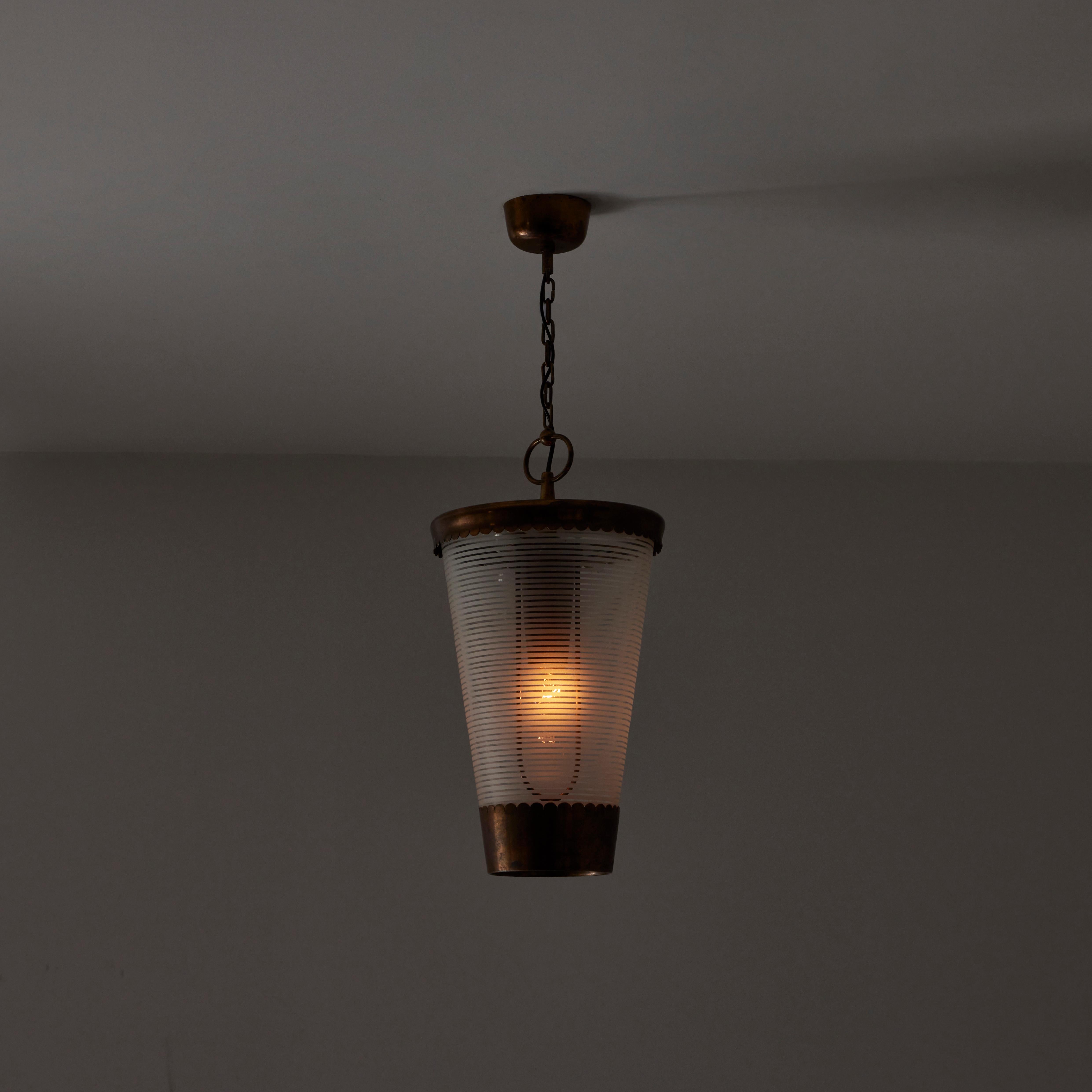 Mid-20th Century Ceiling Pendant by Pietro Chiesa for Fontana Arte
