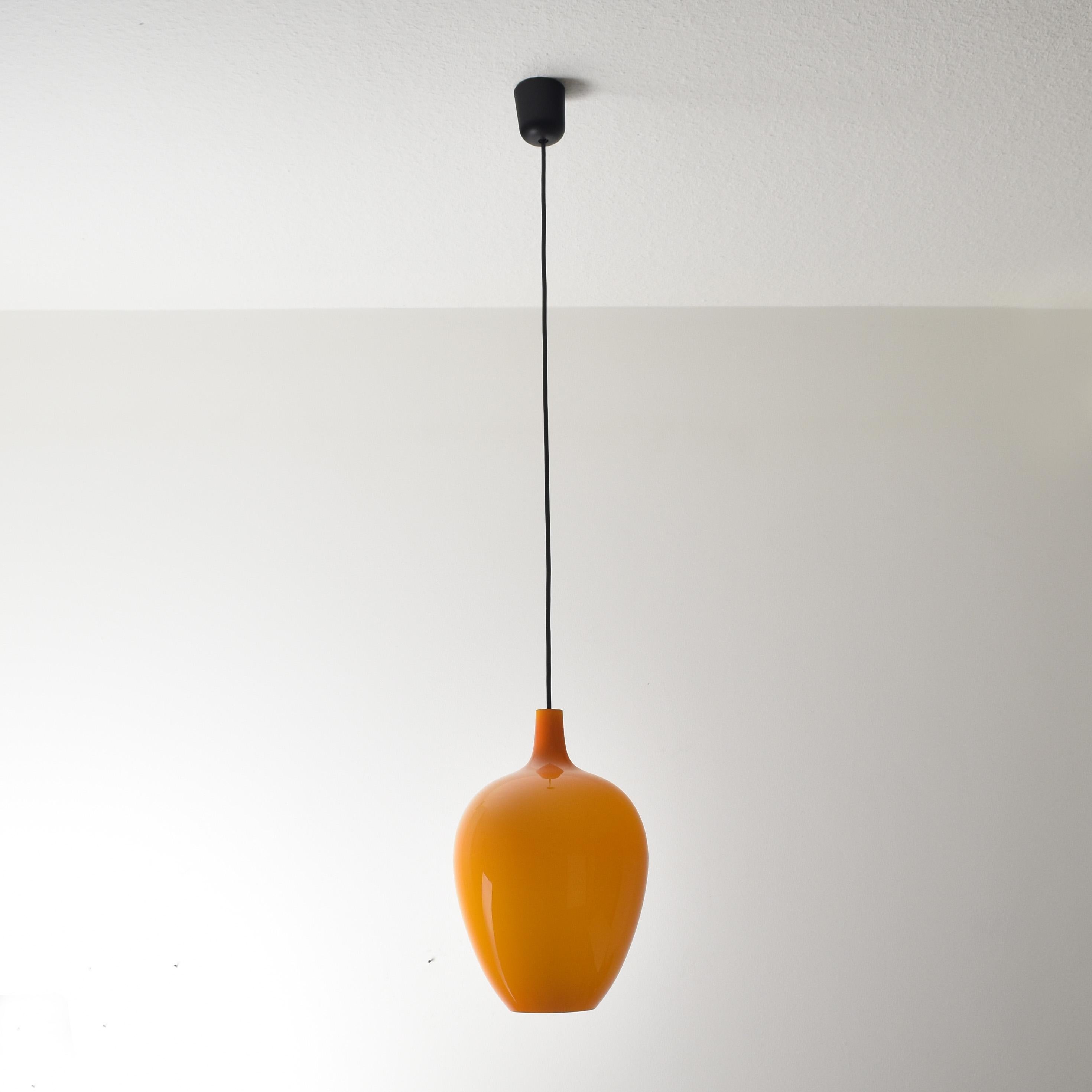 Hand-Crafted 1960s Jo Hammerborg Pompei Pendant Lamp for Fog & Morup and Holmegaard, Denmark For Sale