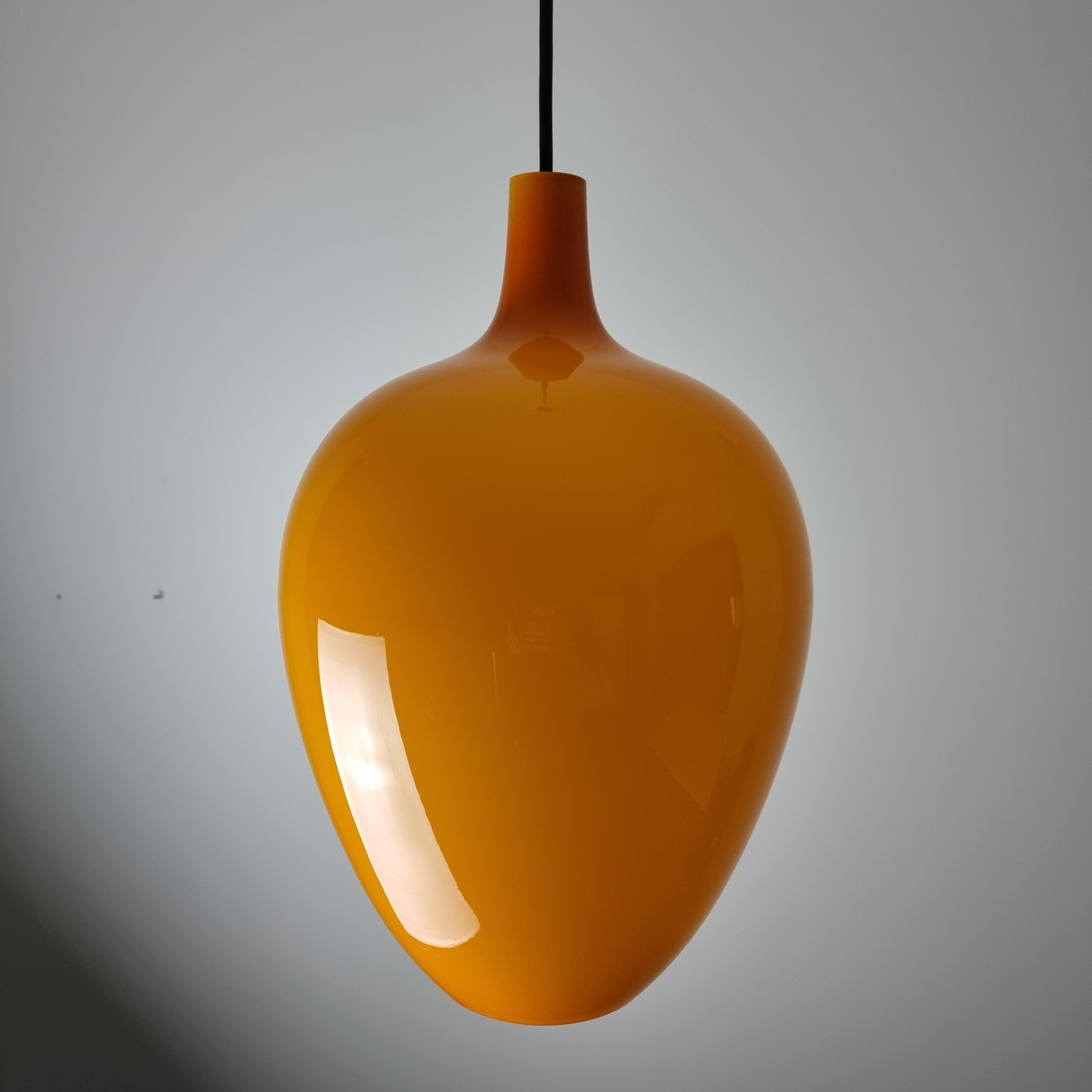 1960s Jo Hammerborg Pompei Pendant Lamp for Fog & Morup and Holmegaard, Denmark 1