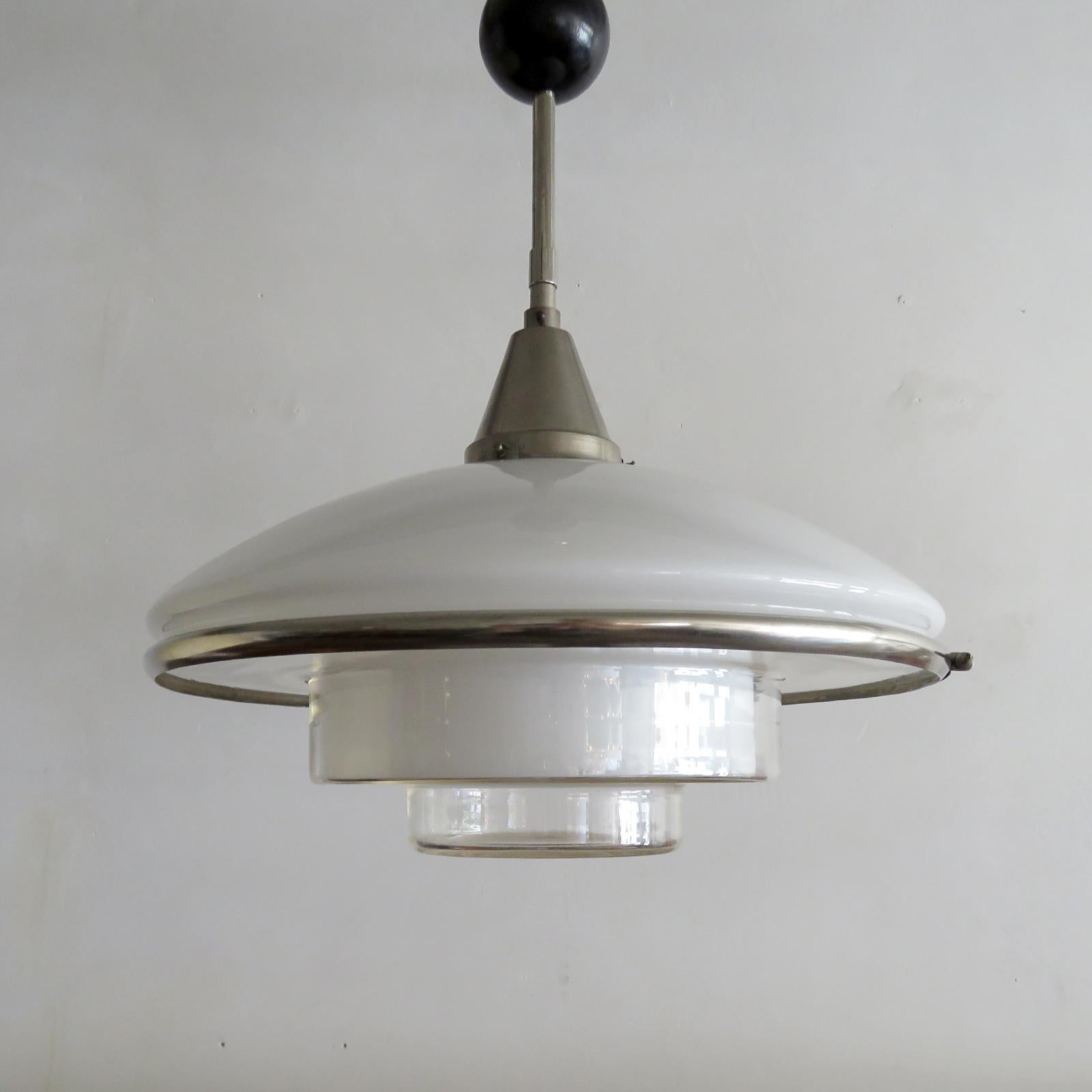 Bauhaus Ceiling Pendant Light 'P4' by Otto Müller, 1930