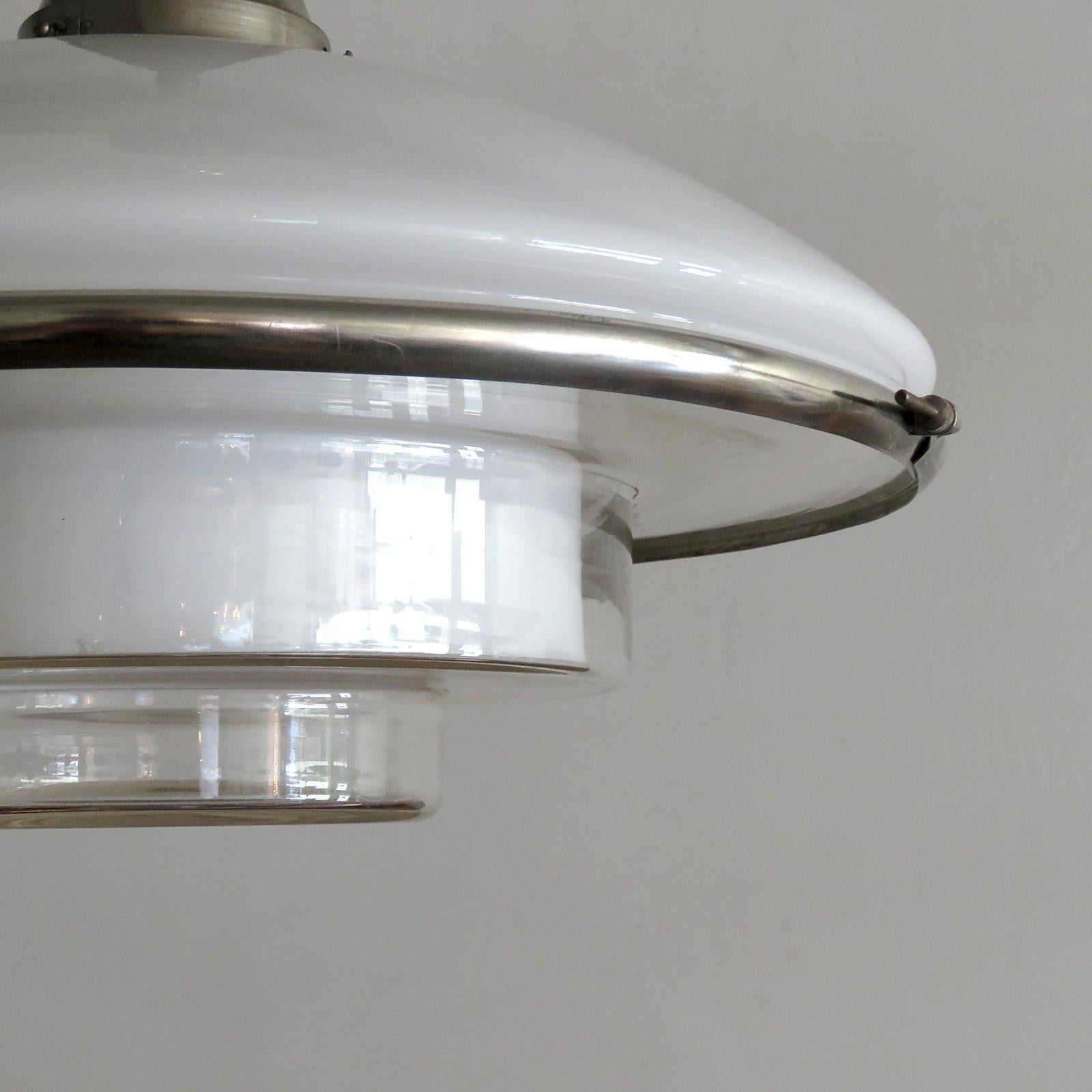 Ceiling Pendant Light 'P4' by Otto Müller, 1930 In Good Condition In Los Angeles, CA