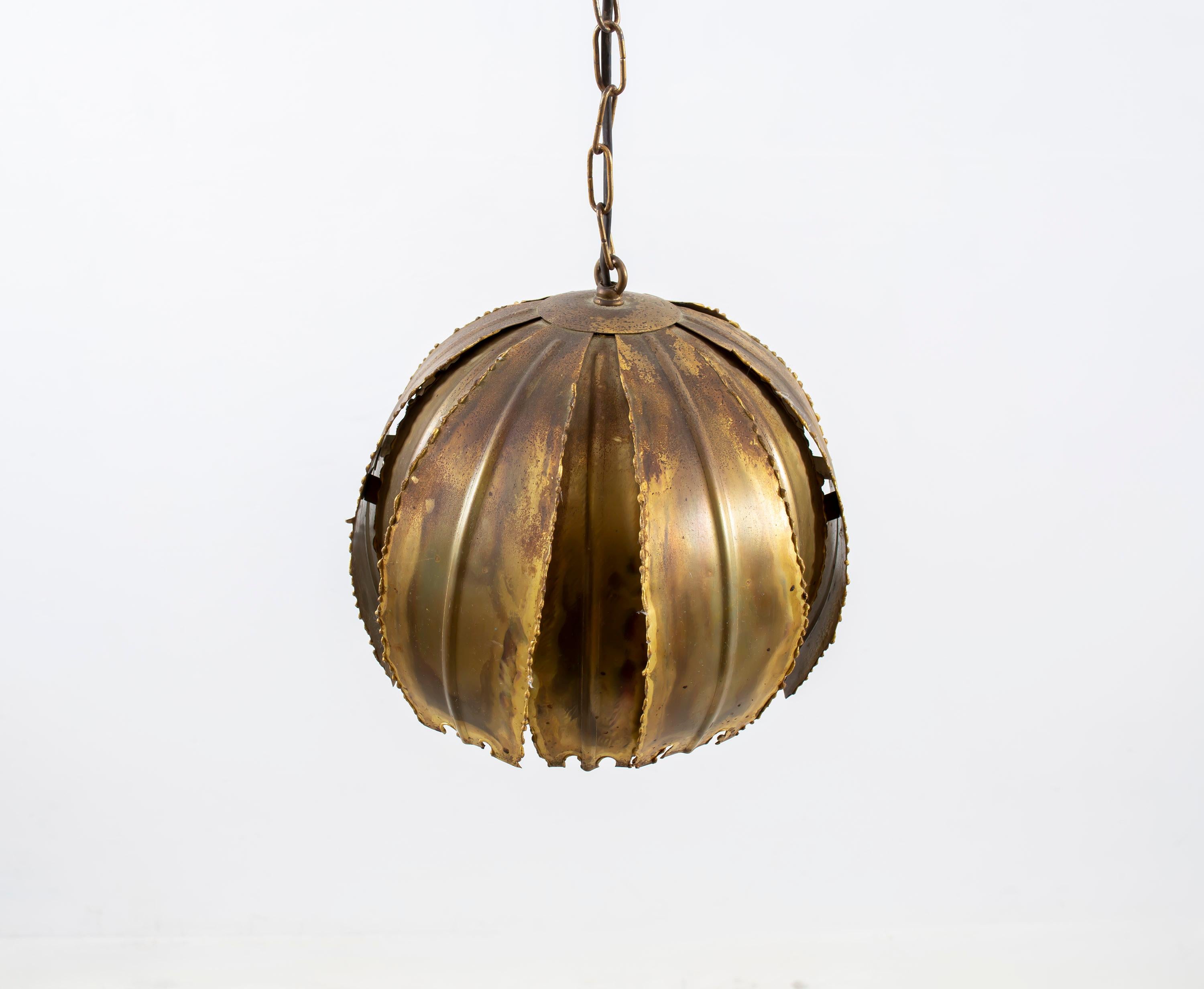 Danish Ceiling Pendant Light 'Poppy' by Svend Aage Holm Sorensen, 1970s For Sale