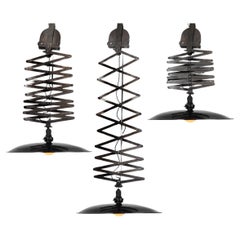 Lampe ciseaux coulissante du plafond - Abat-jour en porcelaine de 20 pouces