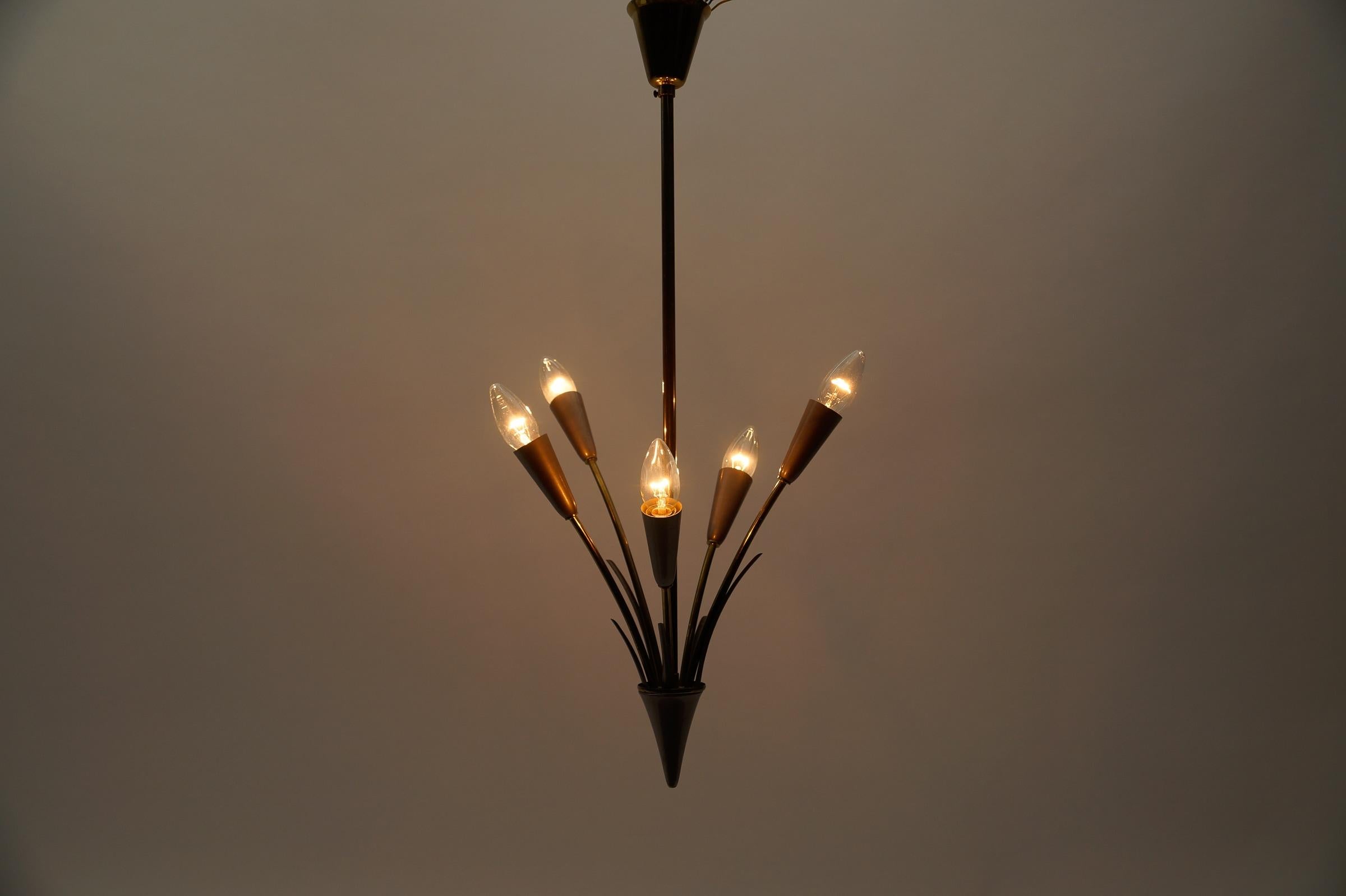 Mid-Century Modern Ceiling Sputnik Lamp in the Manner of Arteluce, Italy, 1950s For Sale