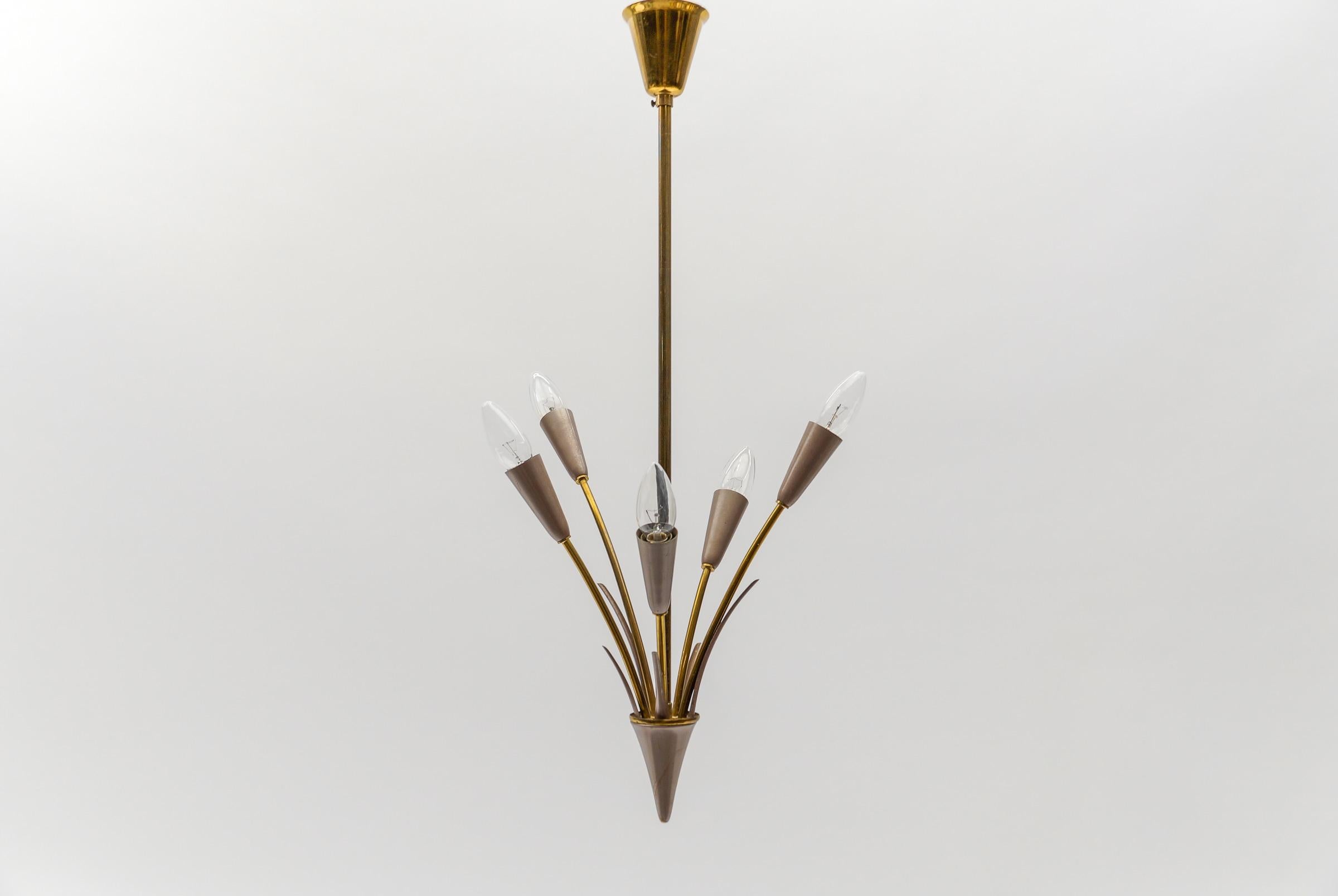 Italian Ceiling Sputnik Lamp in the Manner of Arteluce, Italy, 1950s For Sale