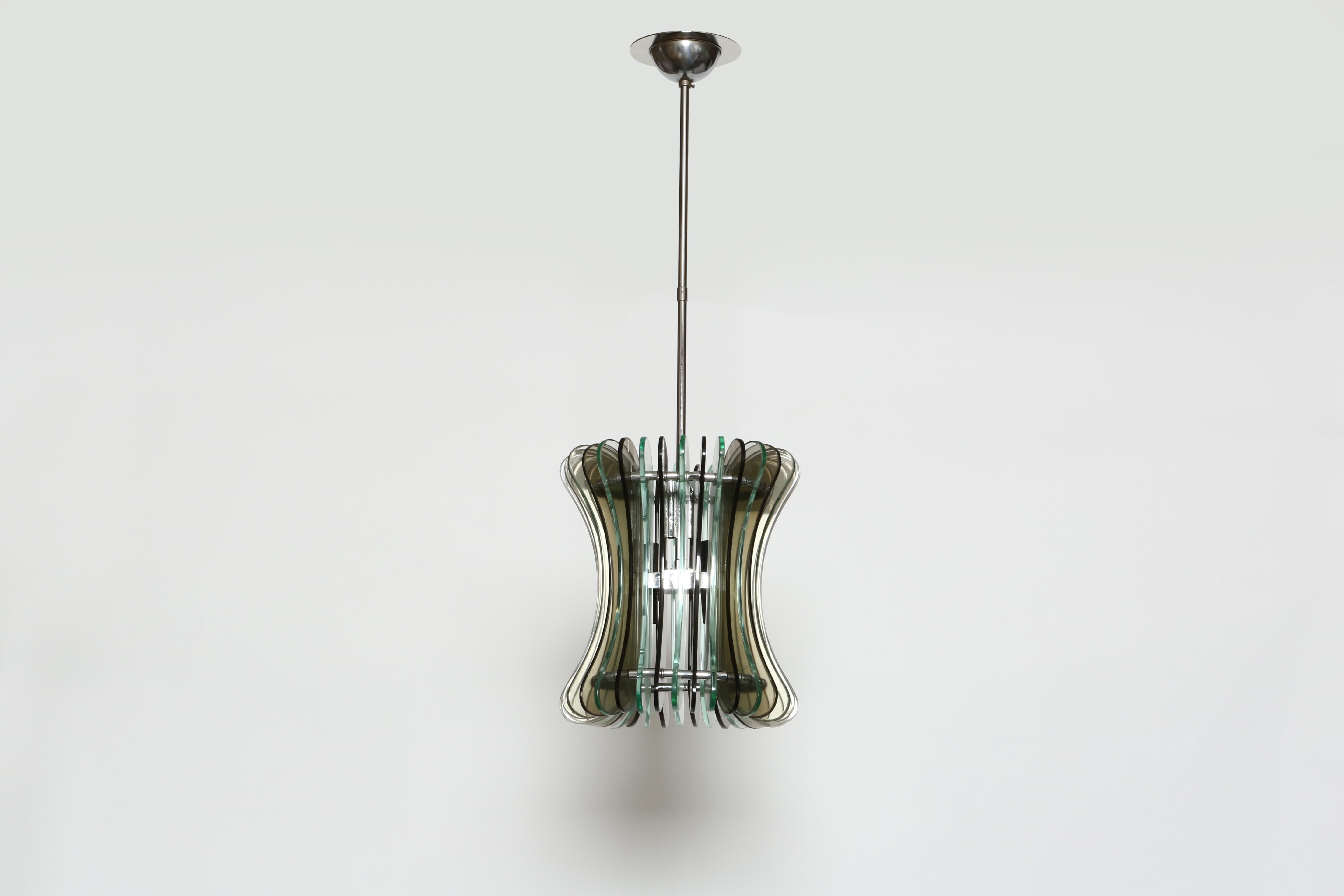 Ceiling Suspension Light by Veca In Good Condition In Brooklyn, NY