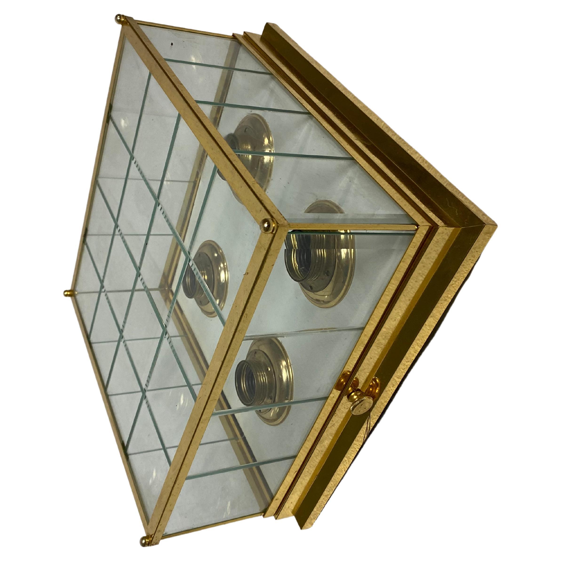 Ceiling/Wall Lamp in Style of Adolf Loos by WKR Germany