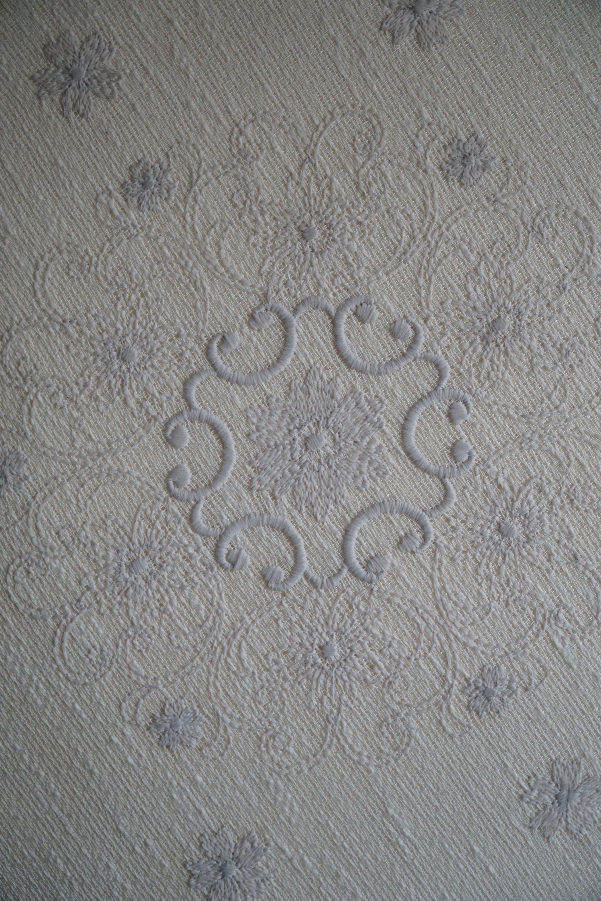 20th Century Ceiling / Wall Scone in Linen, Silk & Lace, Swedish Mid Century Modern, 1960s  For Sale