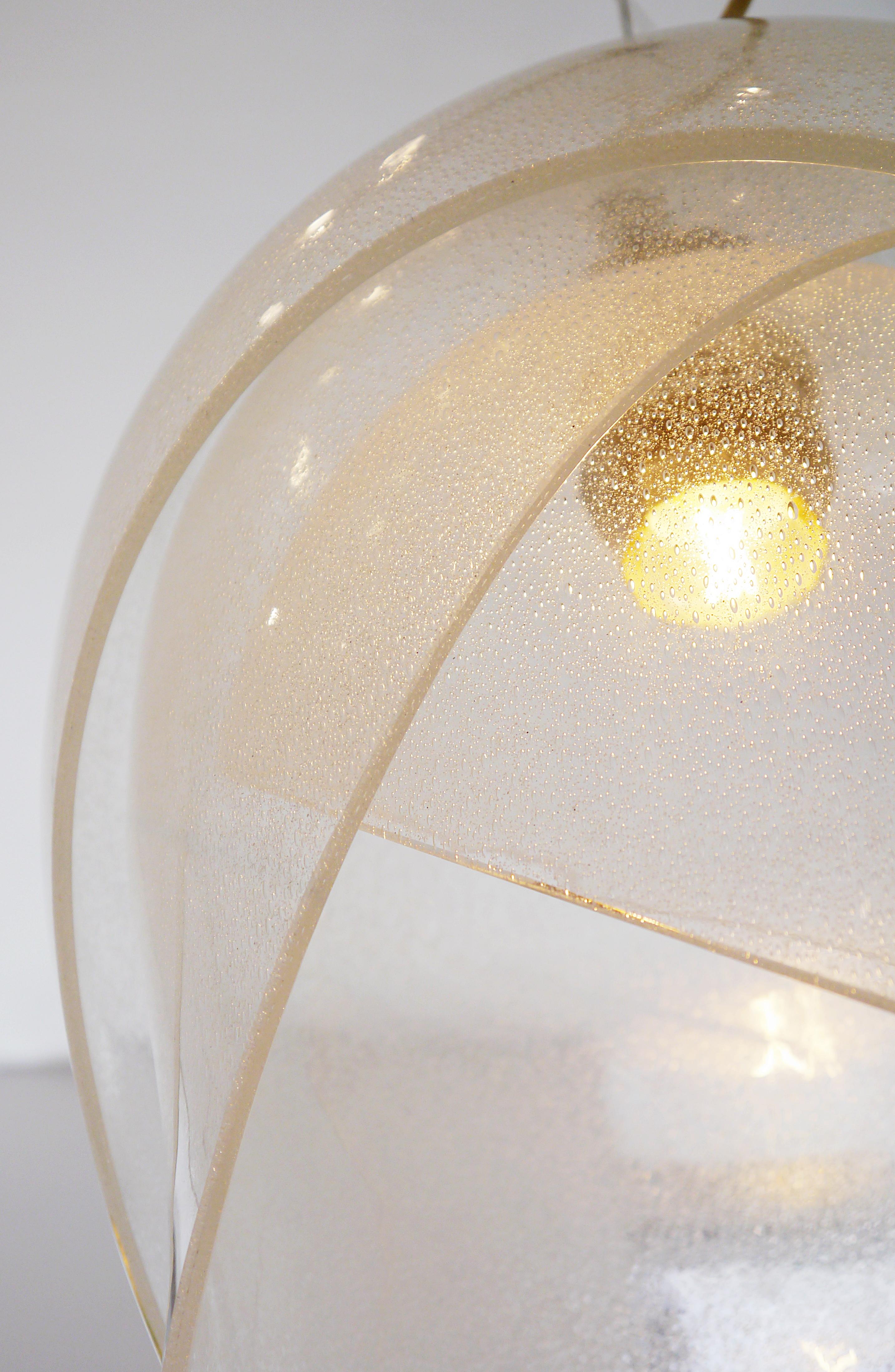 Glass Ceilling Light by Carlo Nason for Mazzega, Italy, circa 1960s