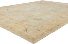 Celadon Bloom Contemporary Turkish Oushak Rug