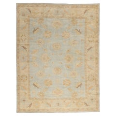 Celadon Bloom Contemporary Turkish Oushak Rug