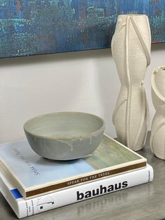 Celadon Ceramic Bowl With Drip Glaze