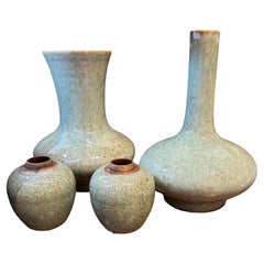 Celadon Crackle Glaze Small Vase, China, Contemporary